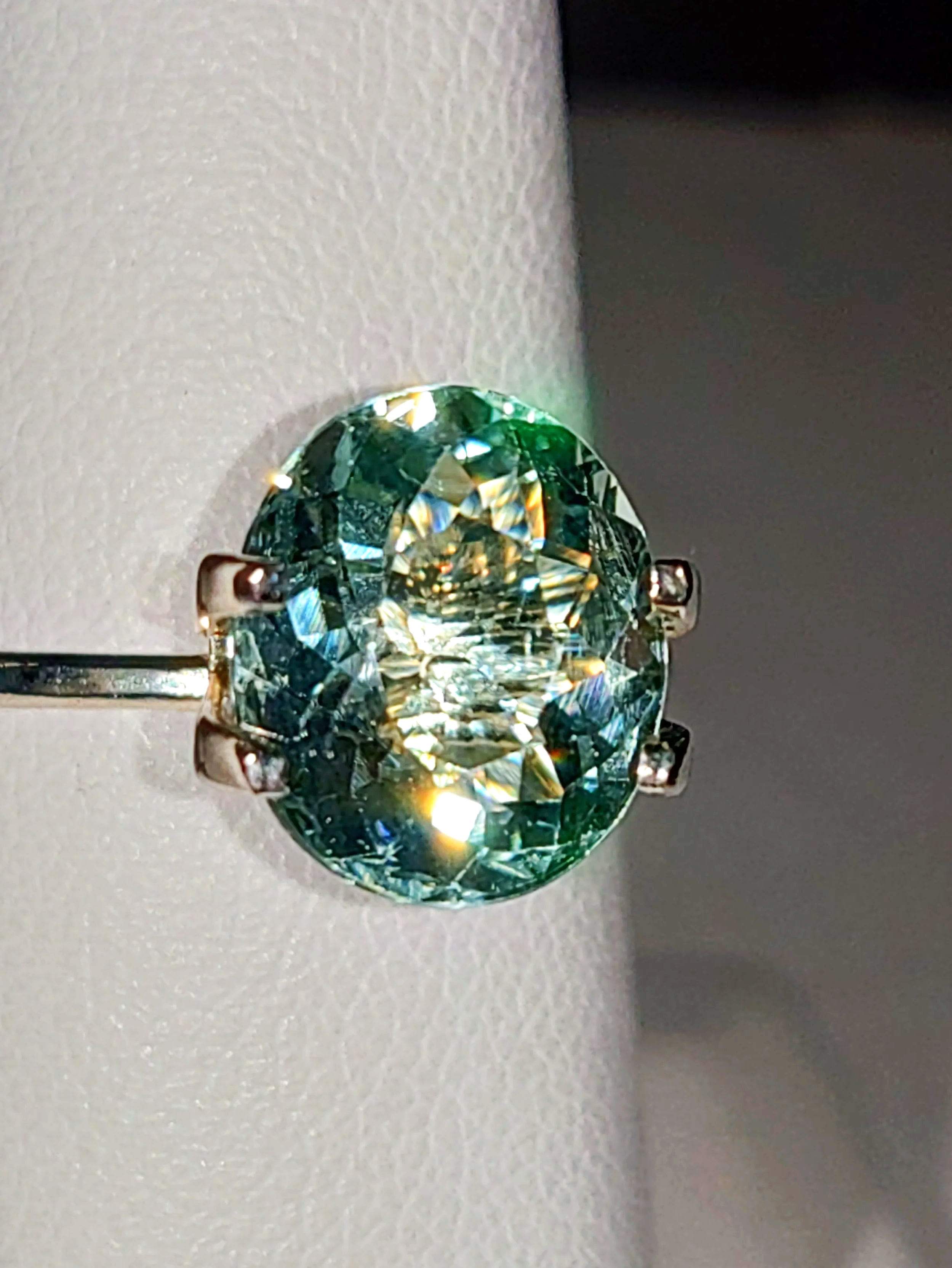 Genuine Neon Seafoam Titanium Tourmaline 3.18ct from TheCoveAtFoxHollow.com