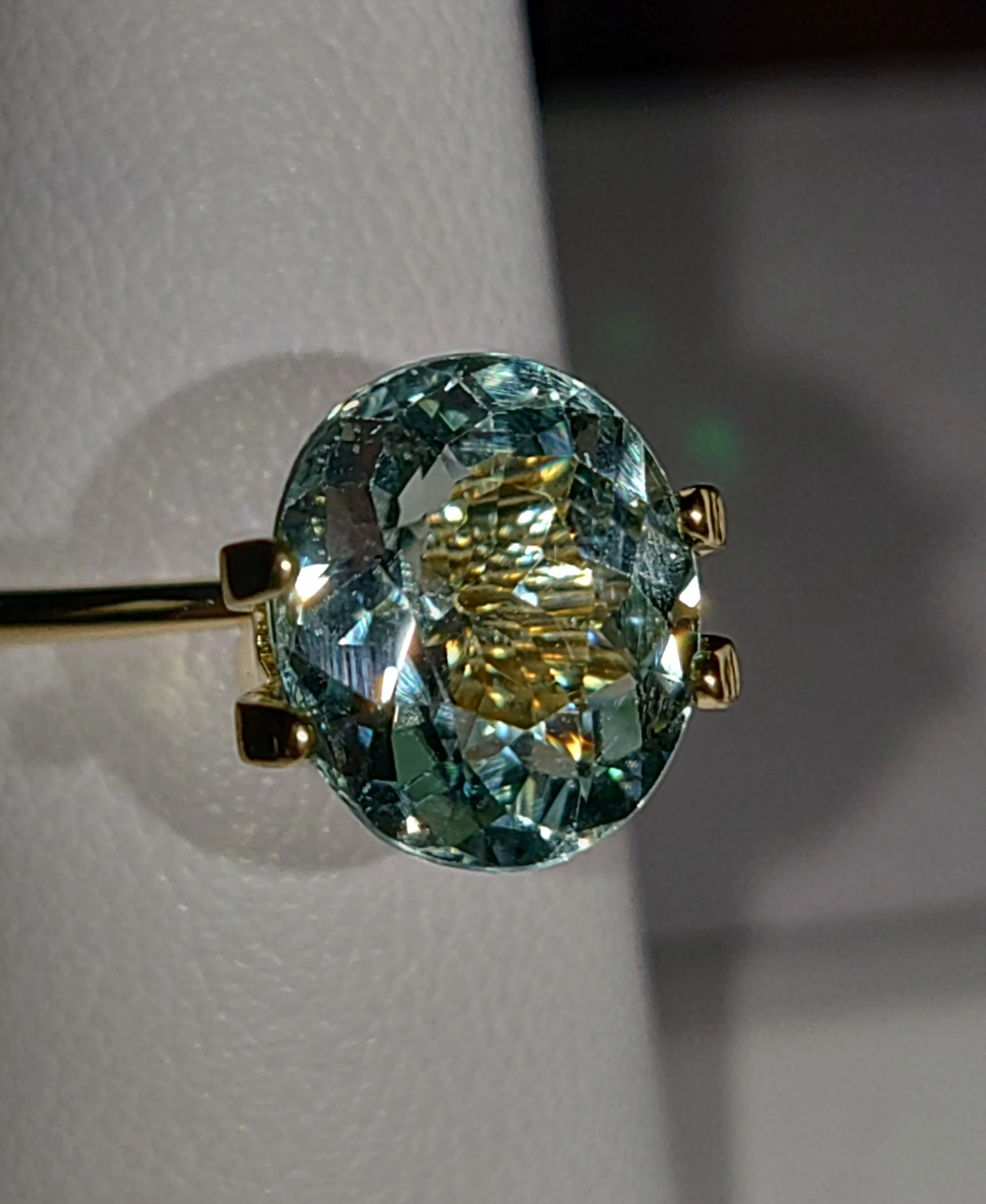 Genuine Neon Seafoam Titanium Tourmaline 3.18ct from TheCoveAtFoxHollow.com