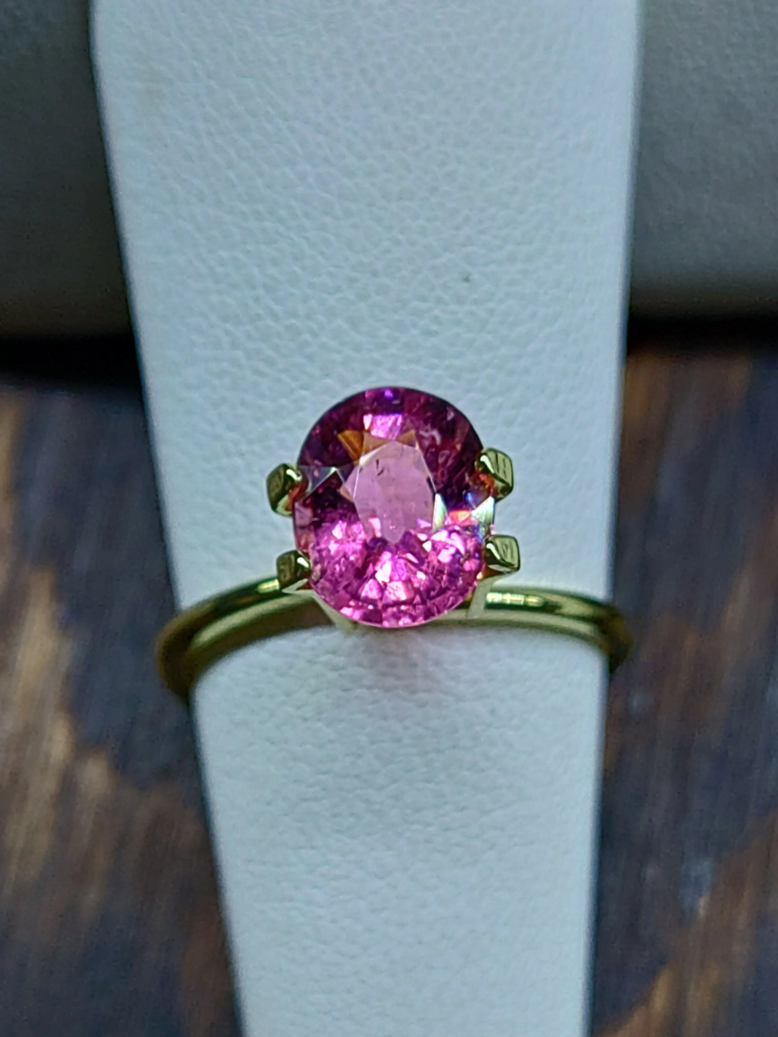 Genuine Neon Hot Pink Titanium Tourmaline 2.58ct