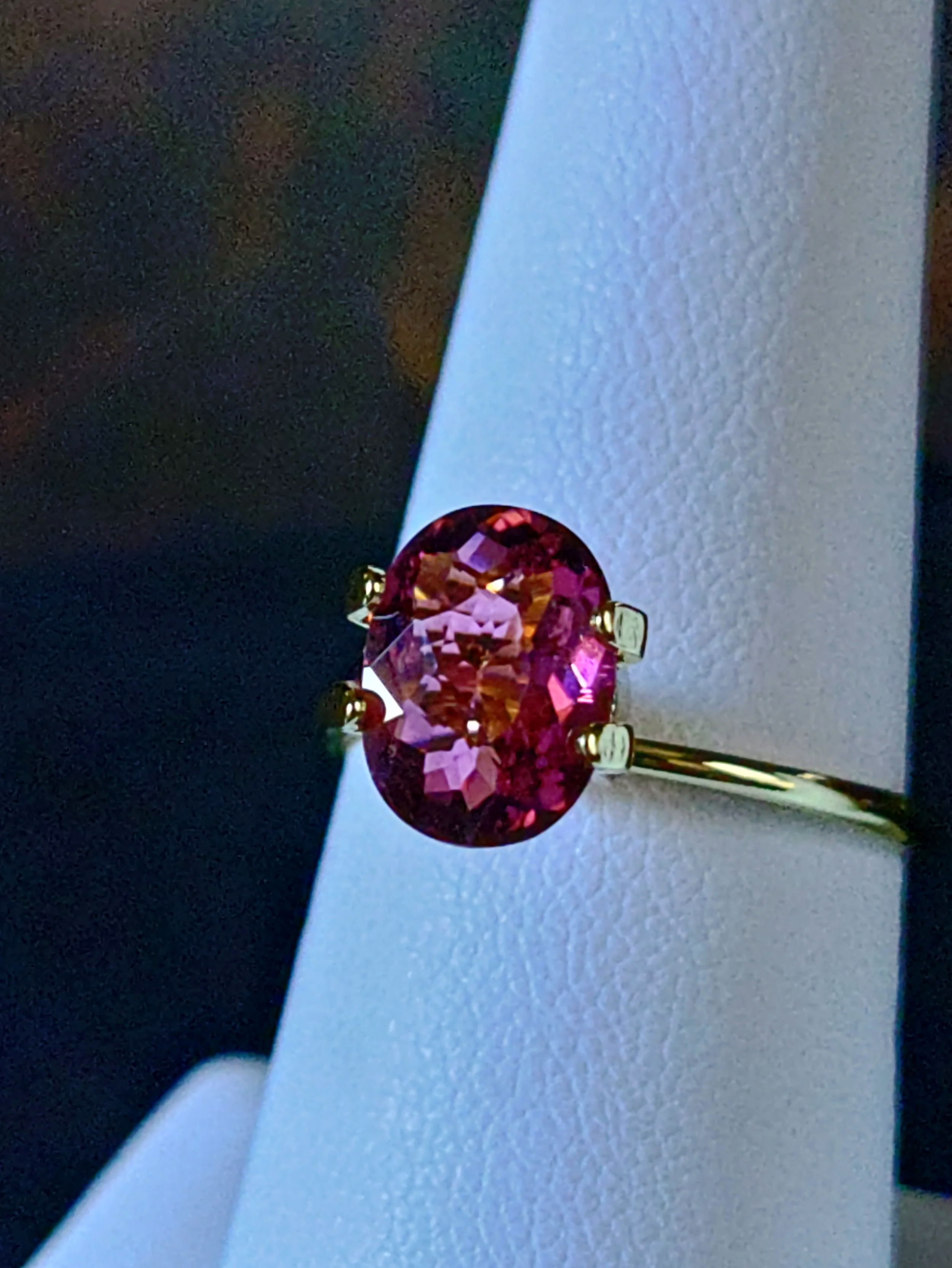 Genuine Neon Hot Pink Titanium Tourmaline 1.74ct from TheCoveAtFoxHollow.com