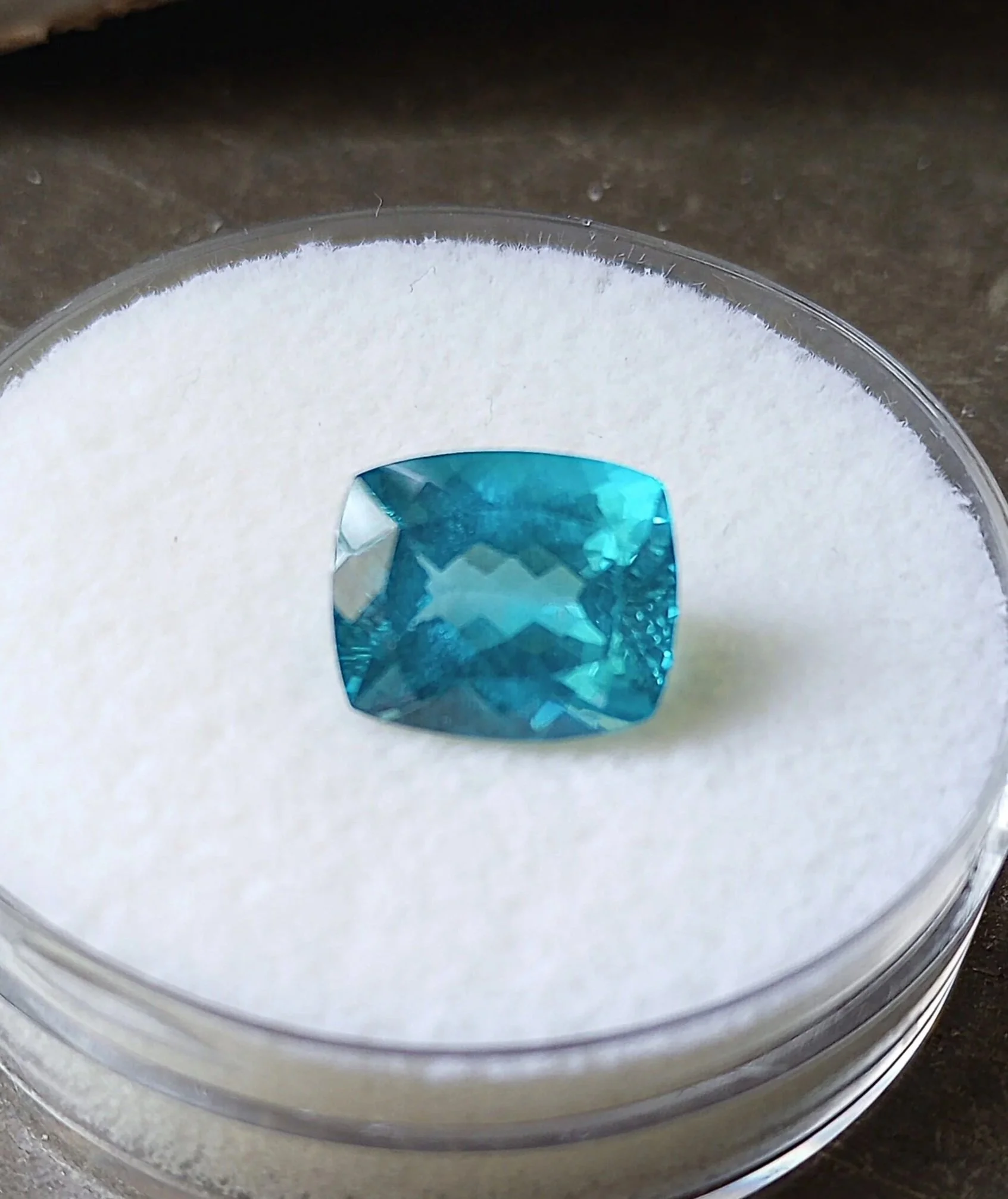 Genuine Neon Blue Apatite 6ct from TheCoveAtFoxHollow.com