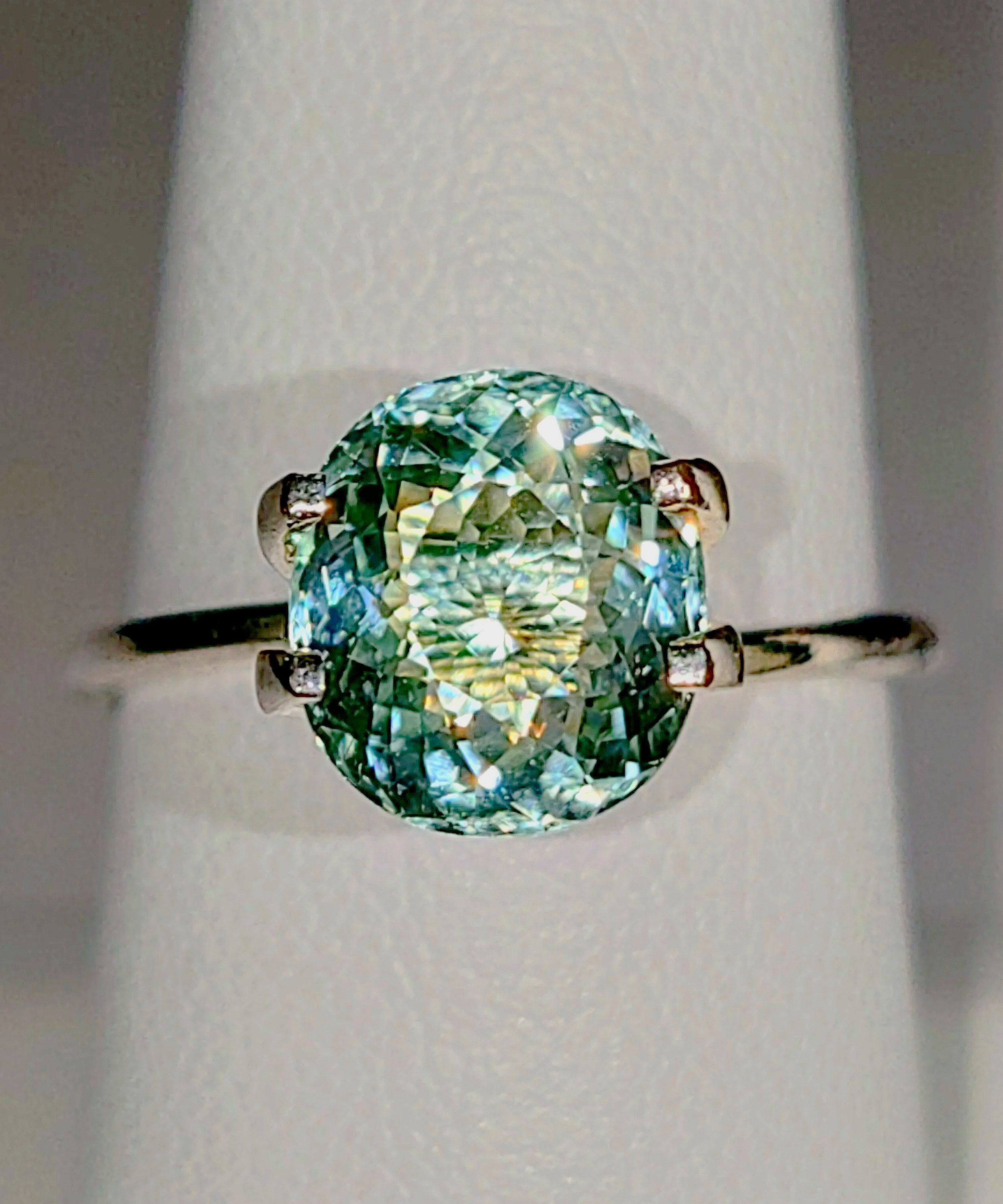 Genuine Neon Aqua Blue Titanium Tourmaline 2.94ct - TheCoveAtFoxHollow.com