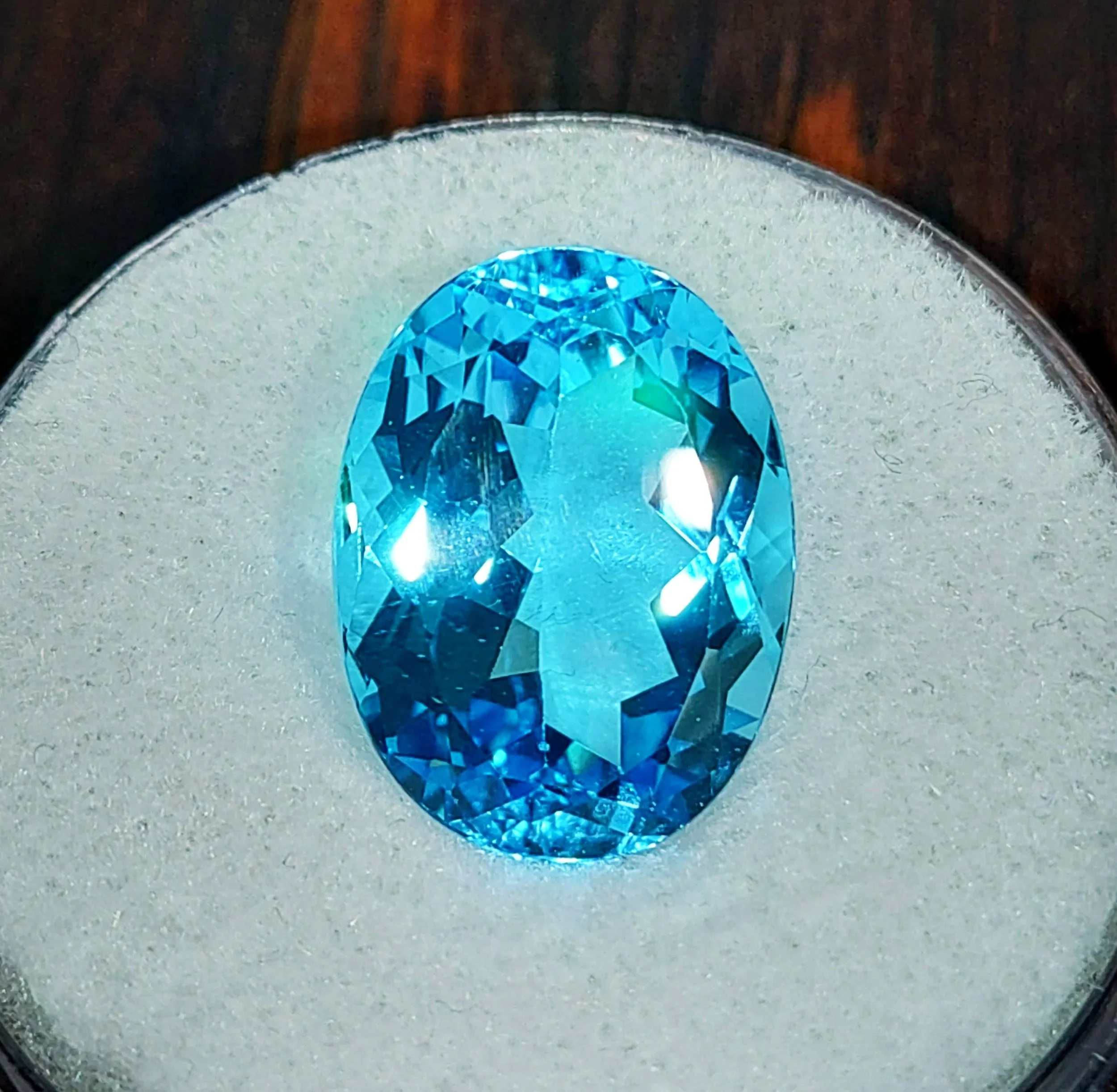 Genuine Swiss Blue Topaz 23.02ct from TheCoveAtFoxHollow.com