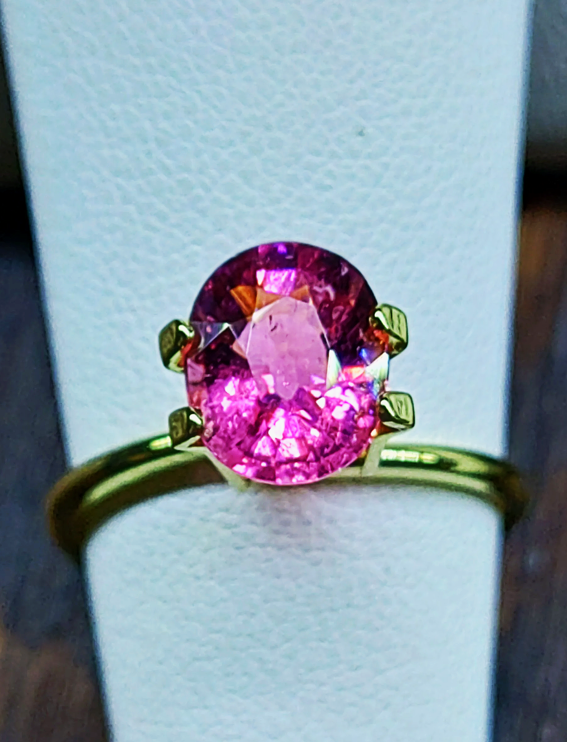 Neon Hot Pink Titanium Tourmaline 2.58ct