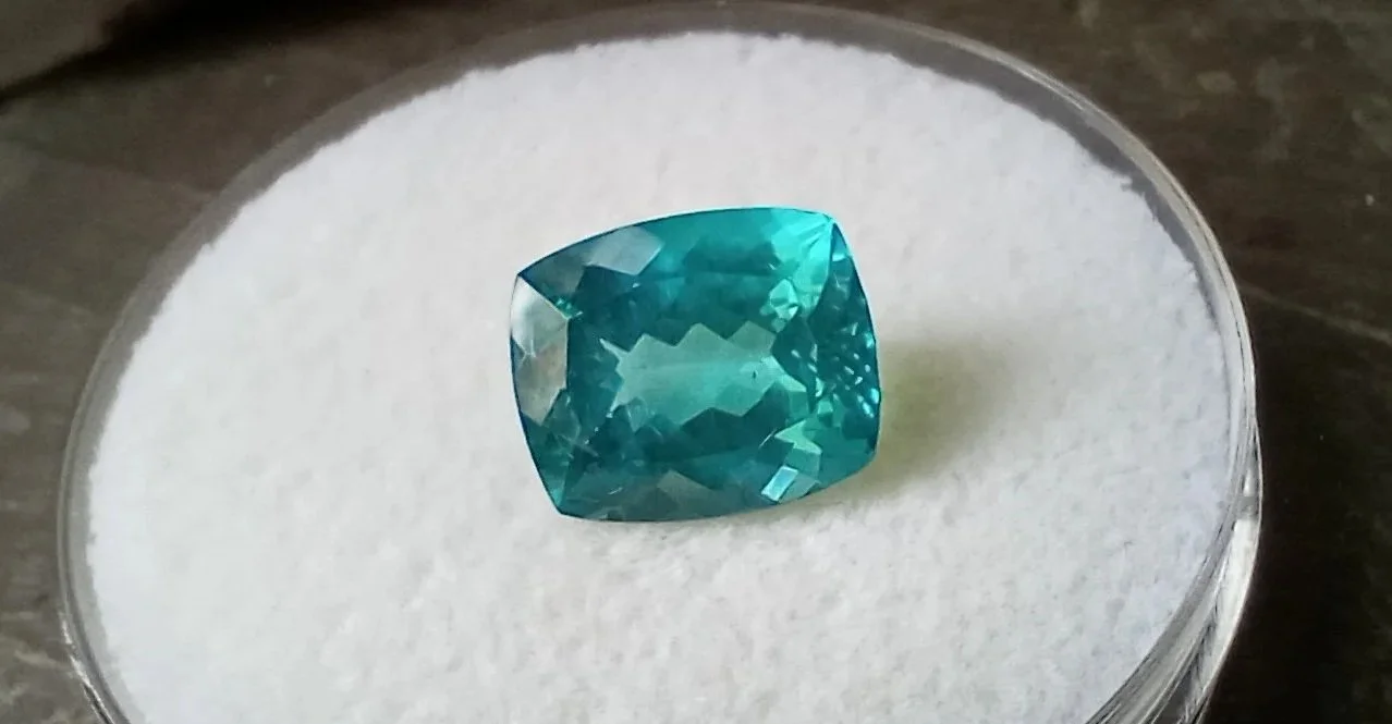 Genuine Neon Blue Apatite 6ct from TheCoveAtFoxHollow.com