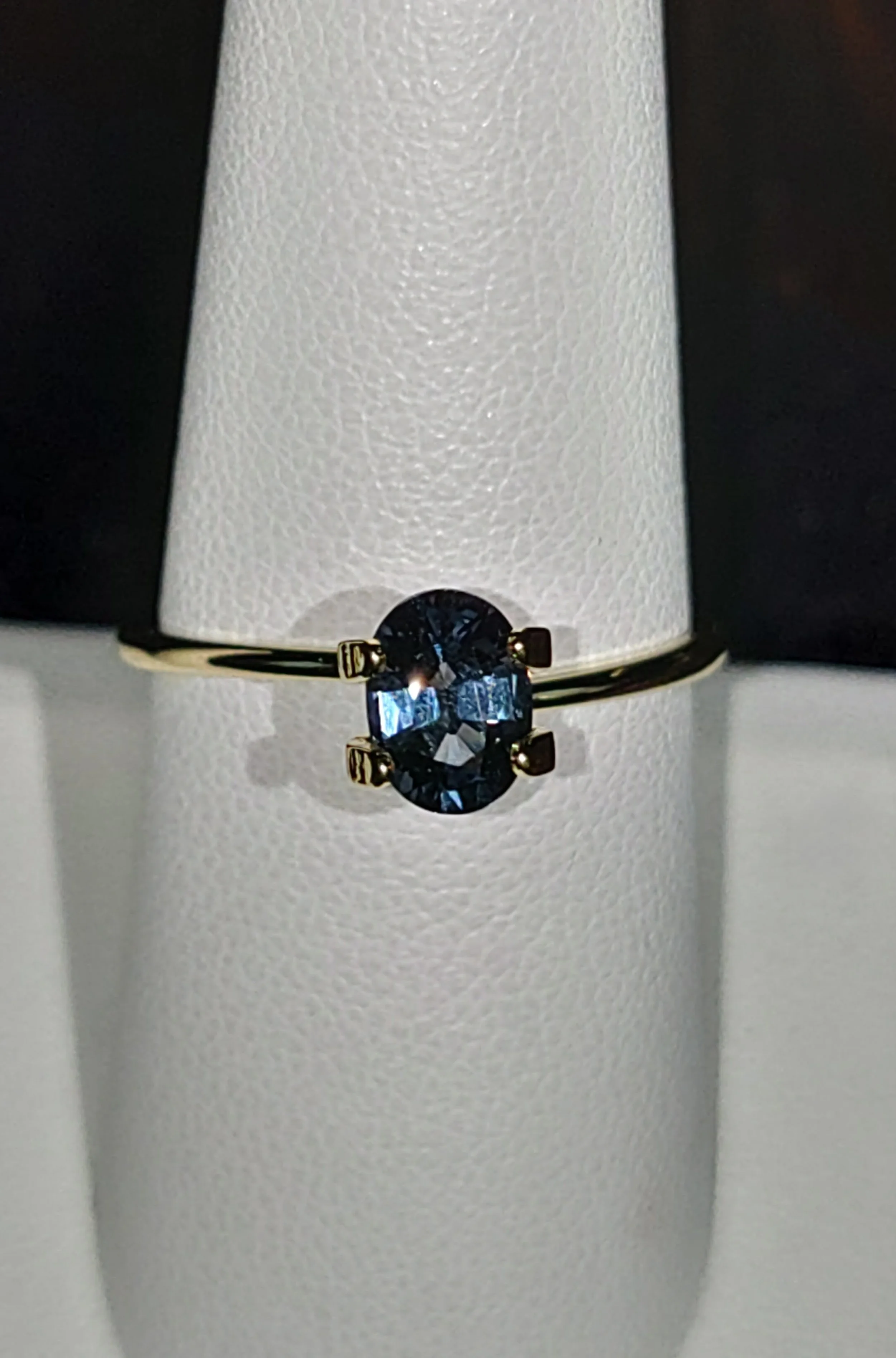Genuine Cobalt Blue Spinel .90ct from TheCoveAtFoxHollow.com
