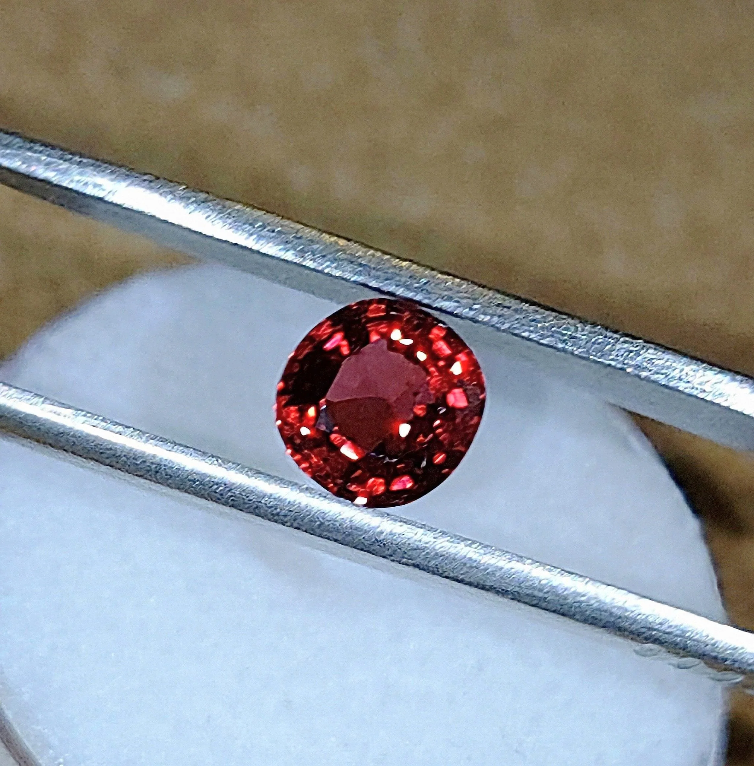 Genuine Red Burmese Spinel 1.09ct from TheCoveAtFoxHollow.com