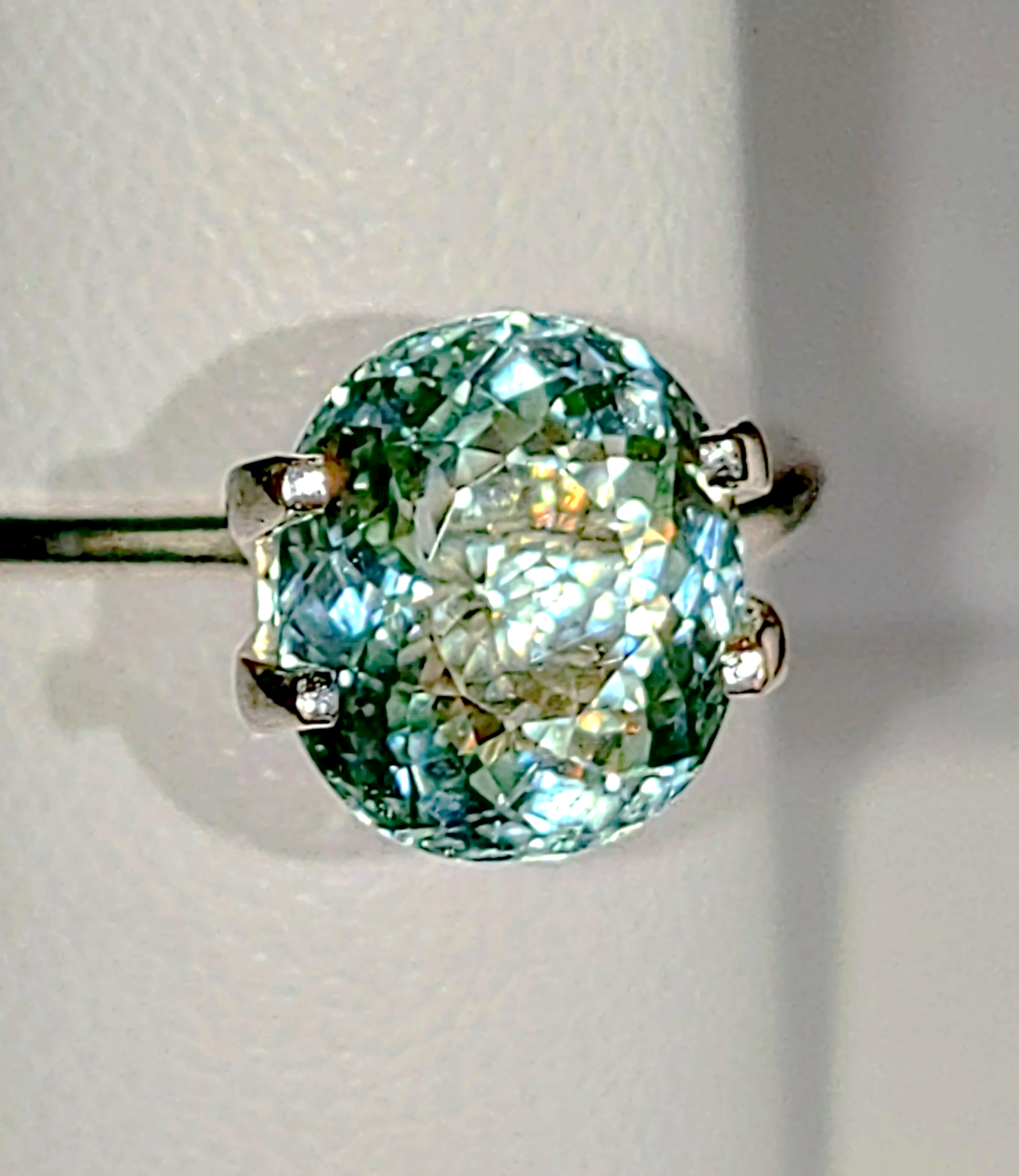 Genuine Neon Aqua Blue Titanium Tourmaline 2.94ct - TheCoveAtFoxHollow.com