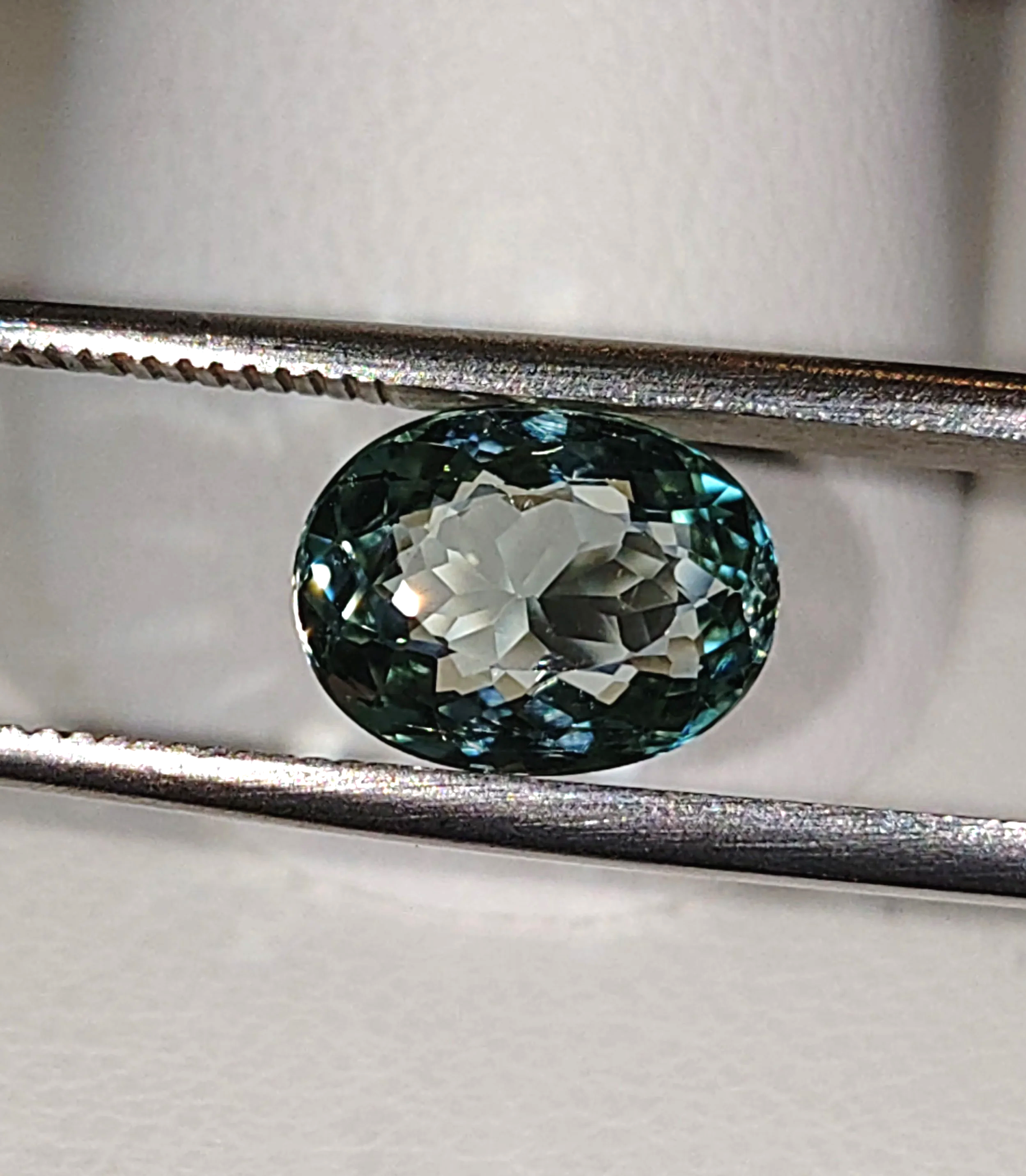 Genuine Neon Seafoam Titanium Tourmaline 1.75ct TheCoveAtFoxHollow.com