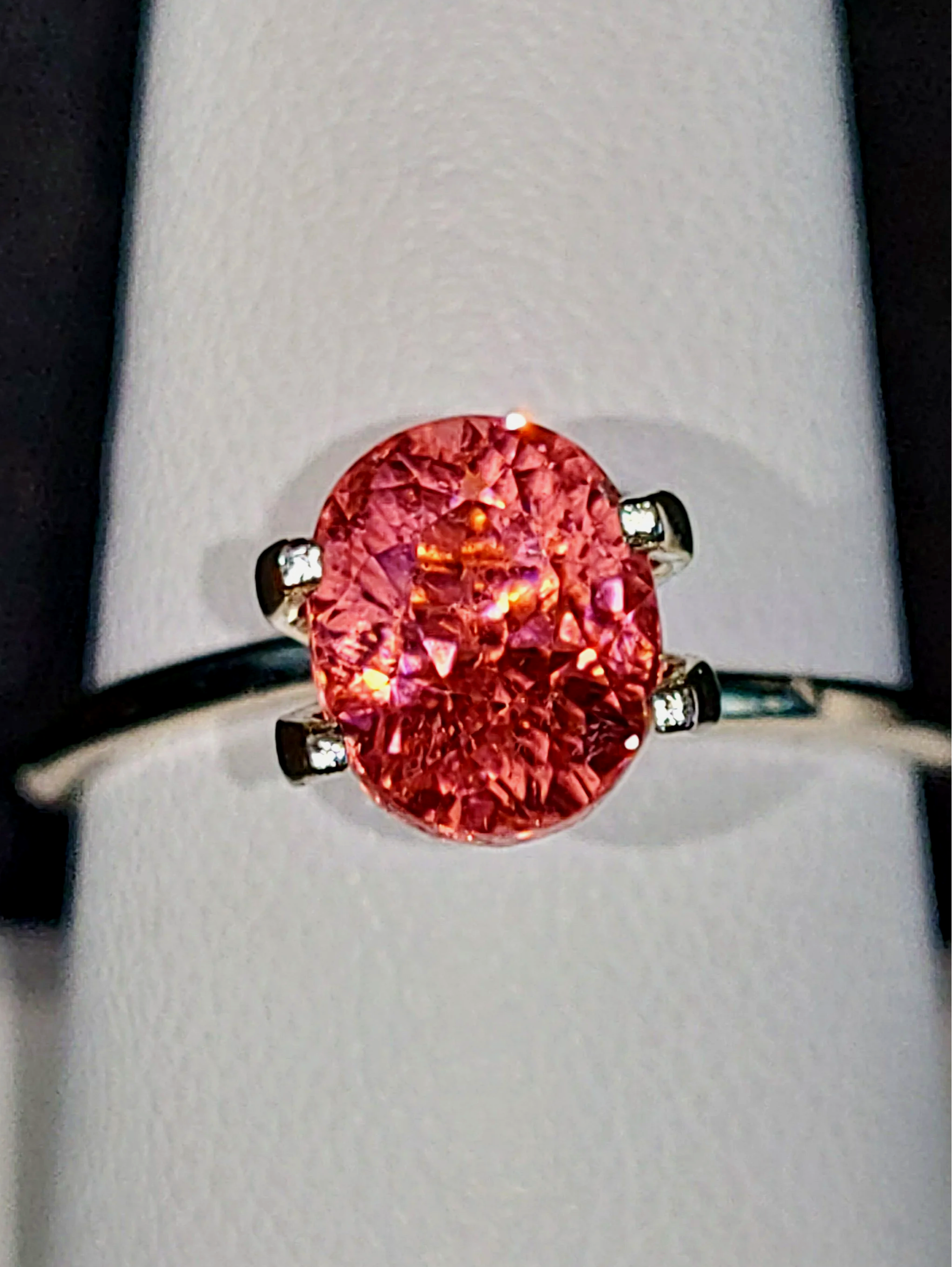 Genuine Neon Hot Pink Titanium Tourmaline 2.58ct TheCoveAtFoxHollow.com