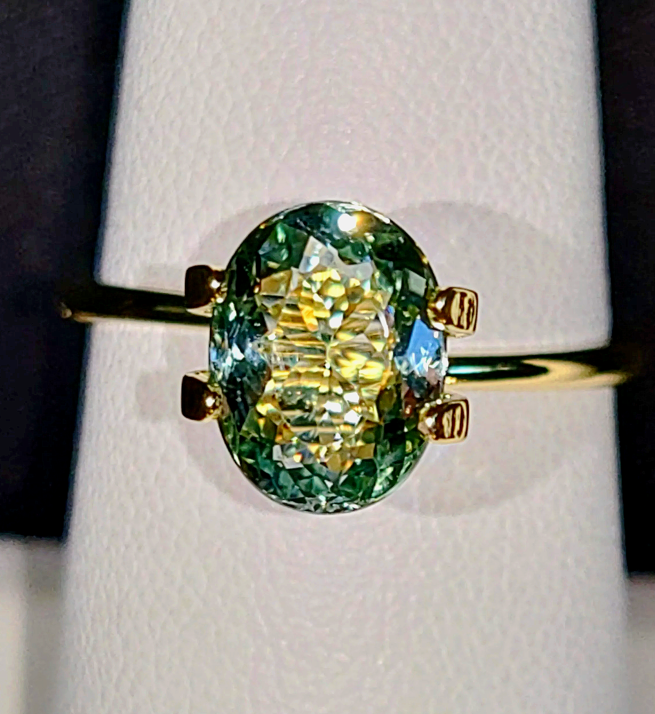 Genuine Neon Seafoam Titanium Tourmaline 1.75ct TheCoveAtFoxHollow.com