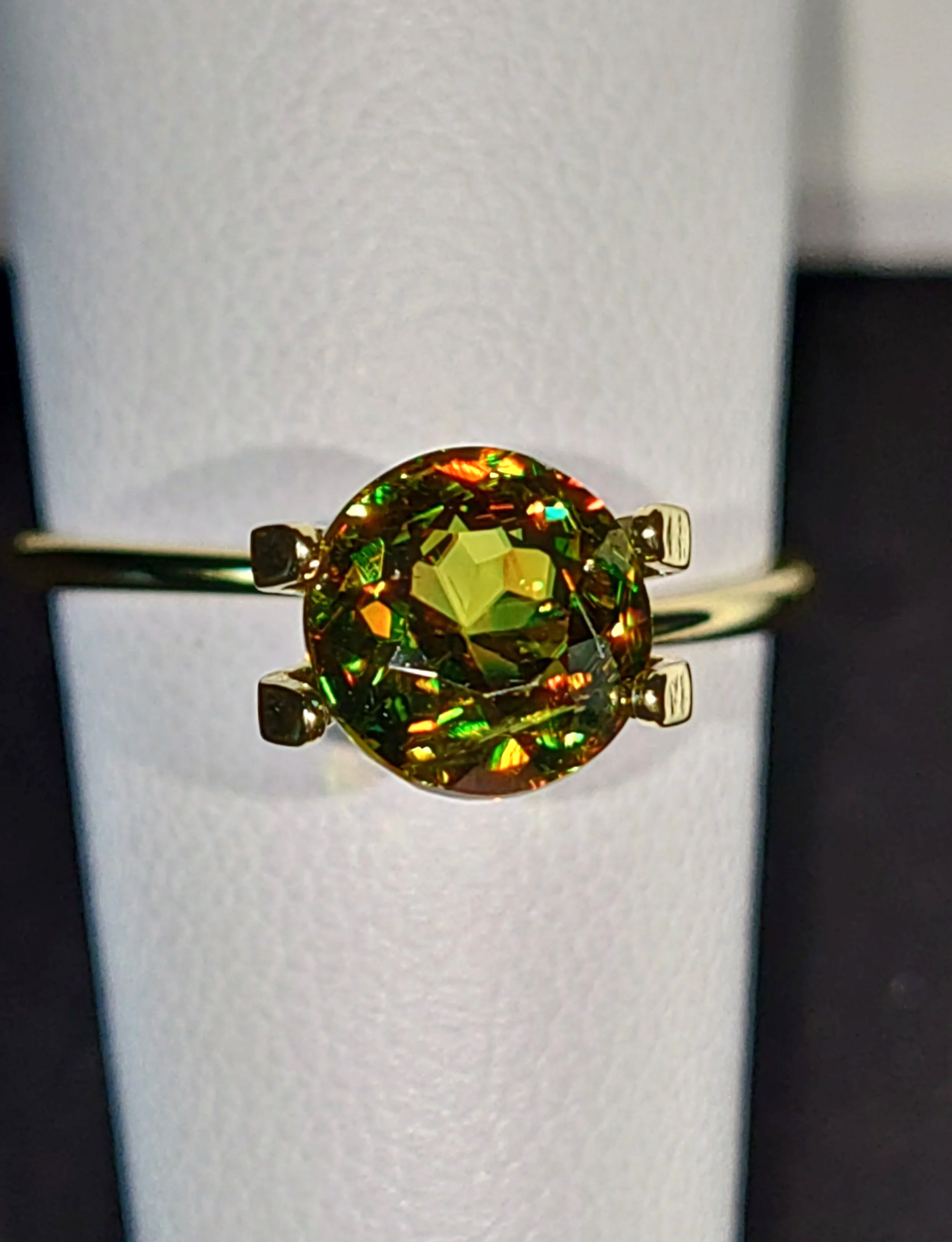 Genuine Color Change Sphene 2ct from TheCoveAtFoxHollow.com