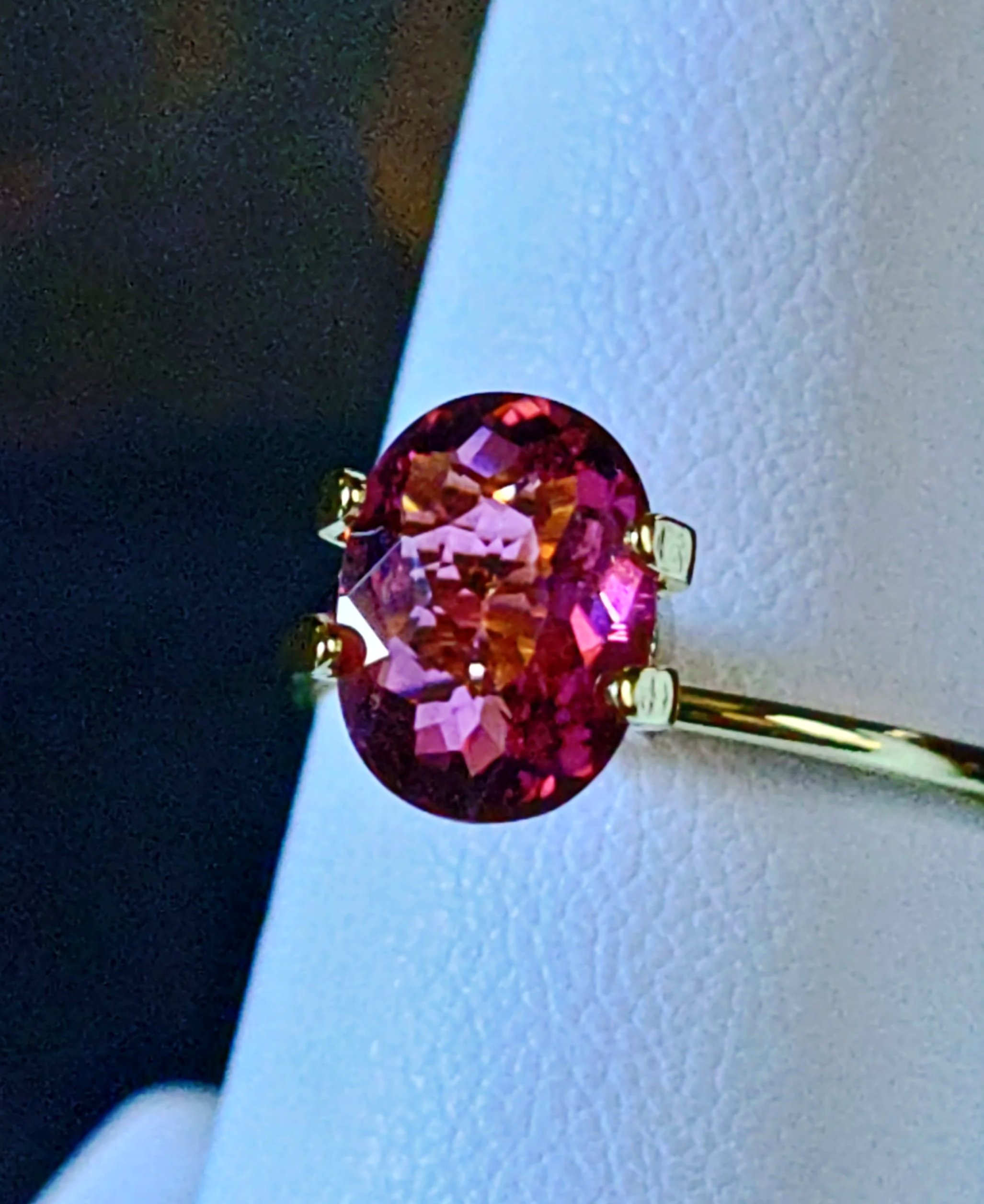 Genuine Neon Hot Pink Titanium Tourmaline 1.74ct from TheCoveAtFoxHollow.com