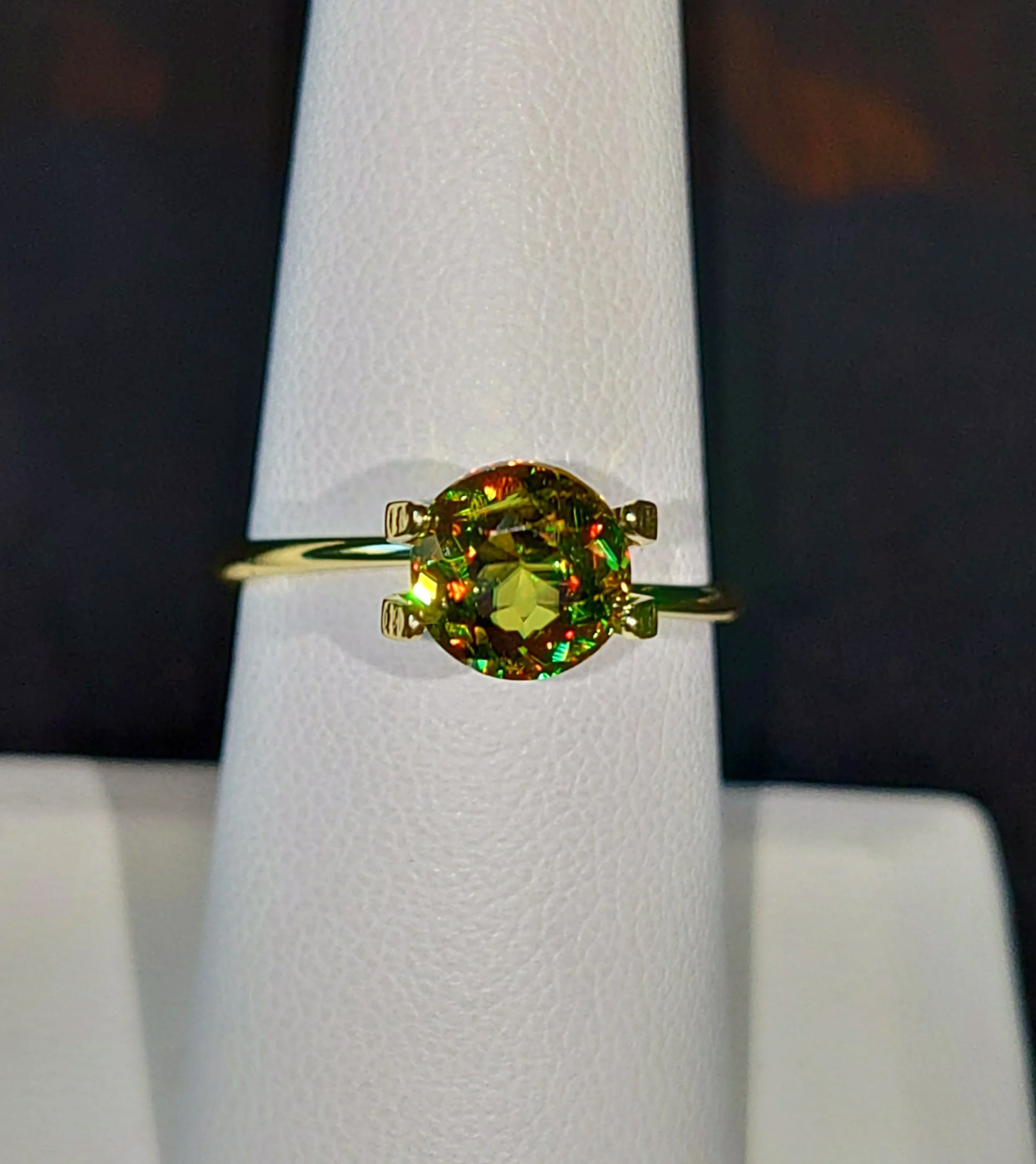 Genuine Color Change Sphene 2ct from TheCoveAtFoxHollow.com