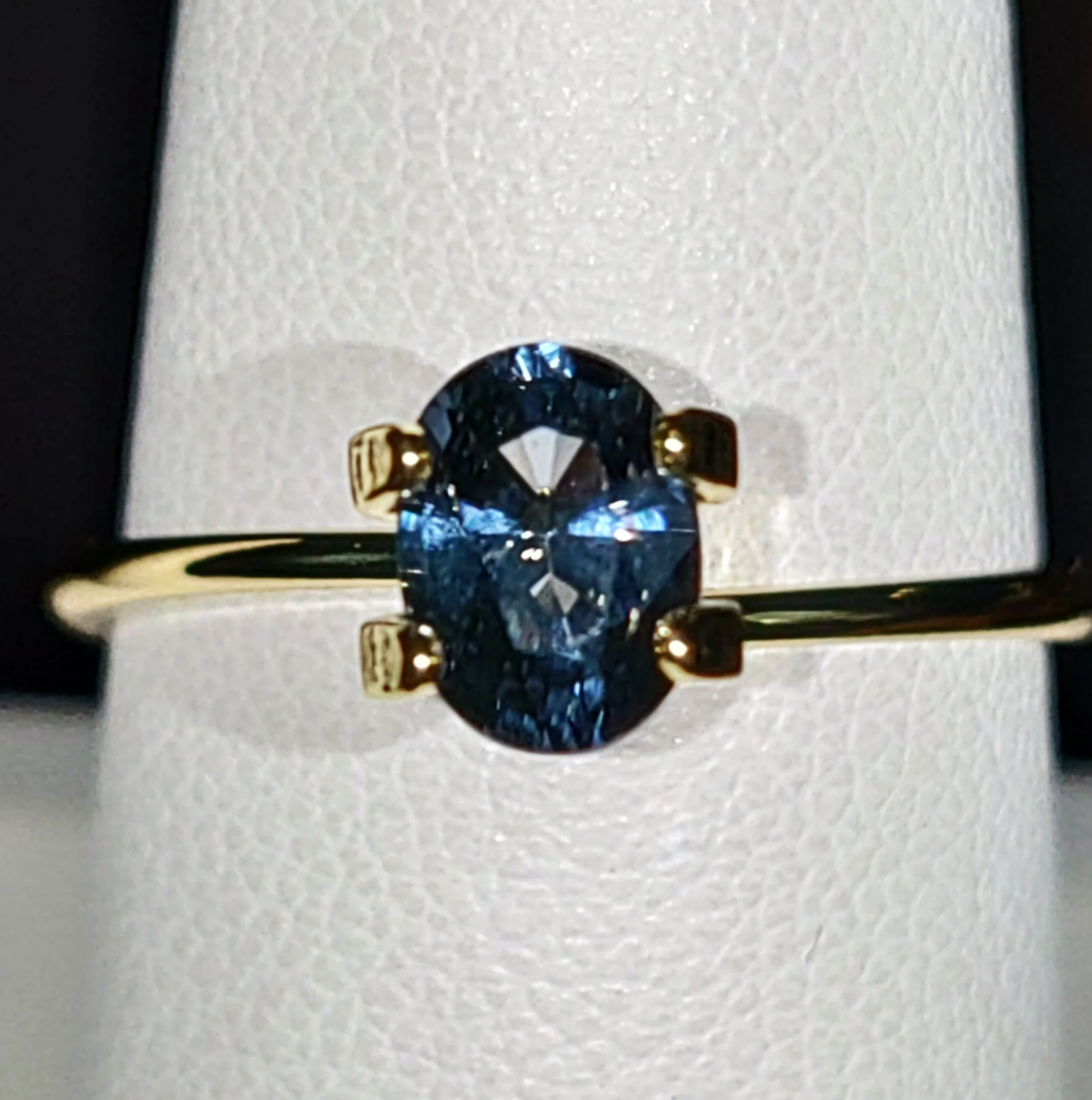 Genuine Cobalt Blue Spinel .90ct from TheCoveAtFoxHollow.com