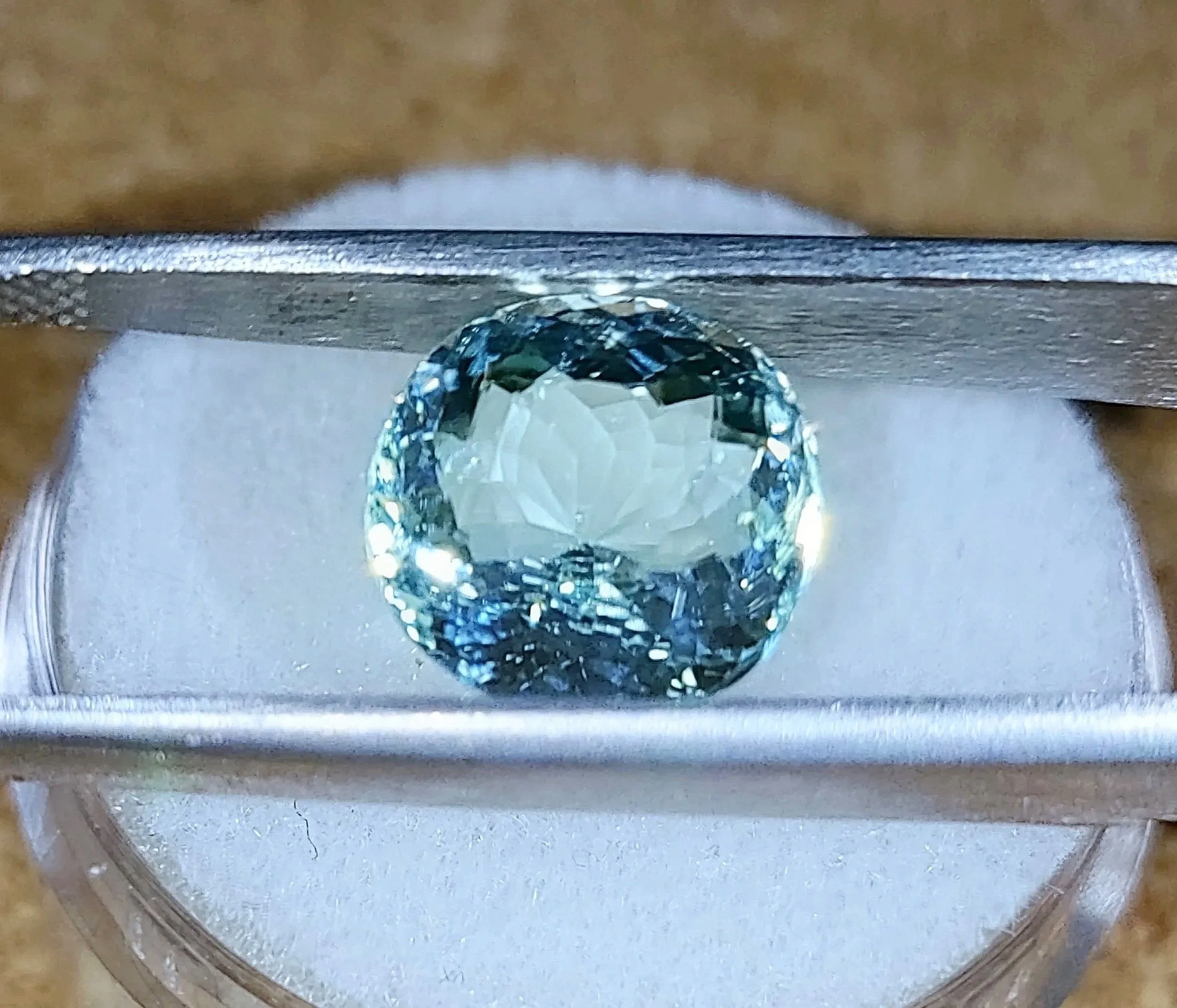 GIA Certified Genuine Neon Seafoam Titanium Tourmaline 3.81ct from TheCoveAtFoxHollow.com