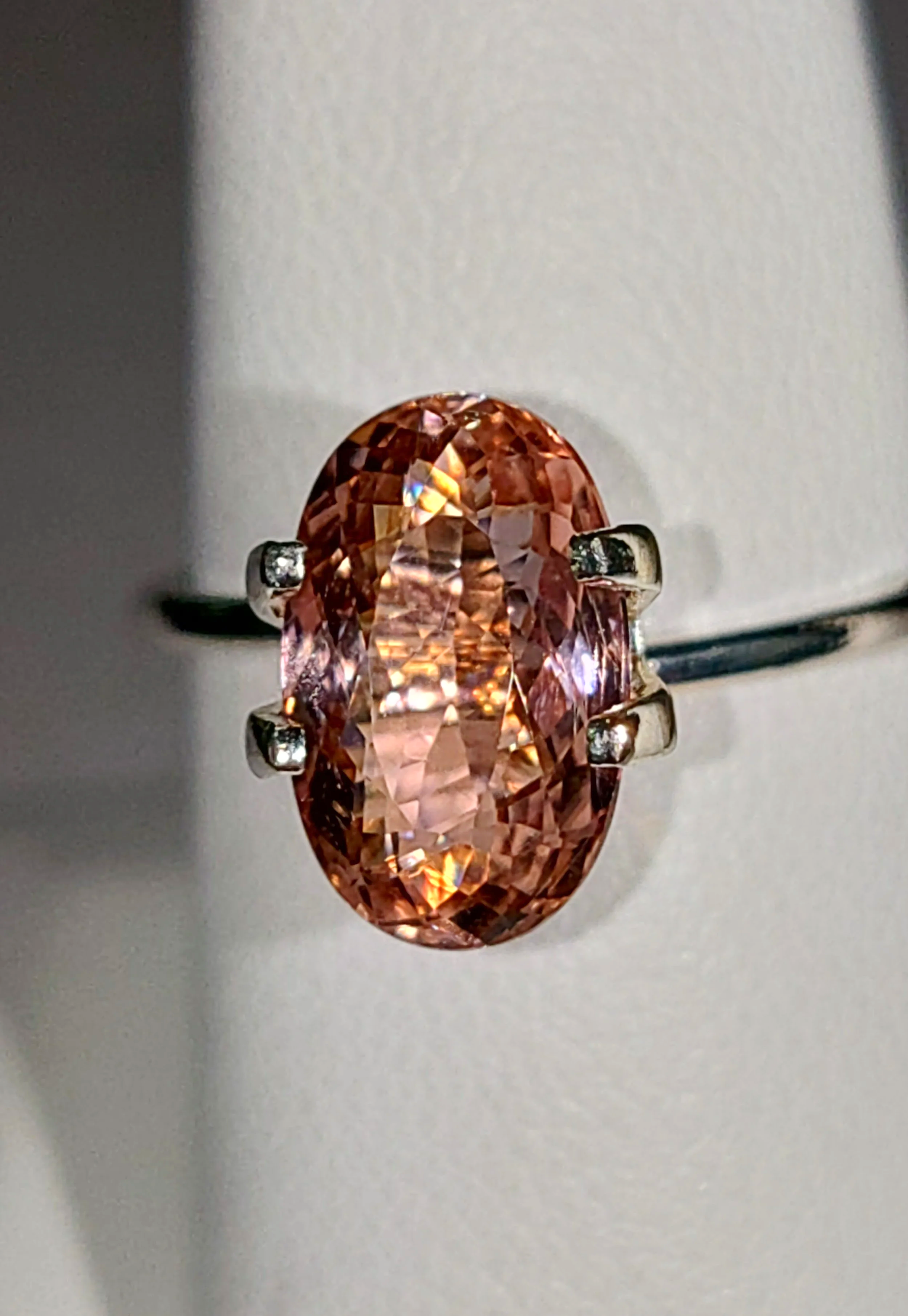 Neon Orange Pink Titanium Tourmaline 3ct