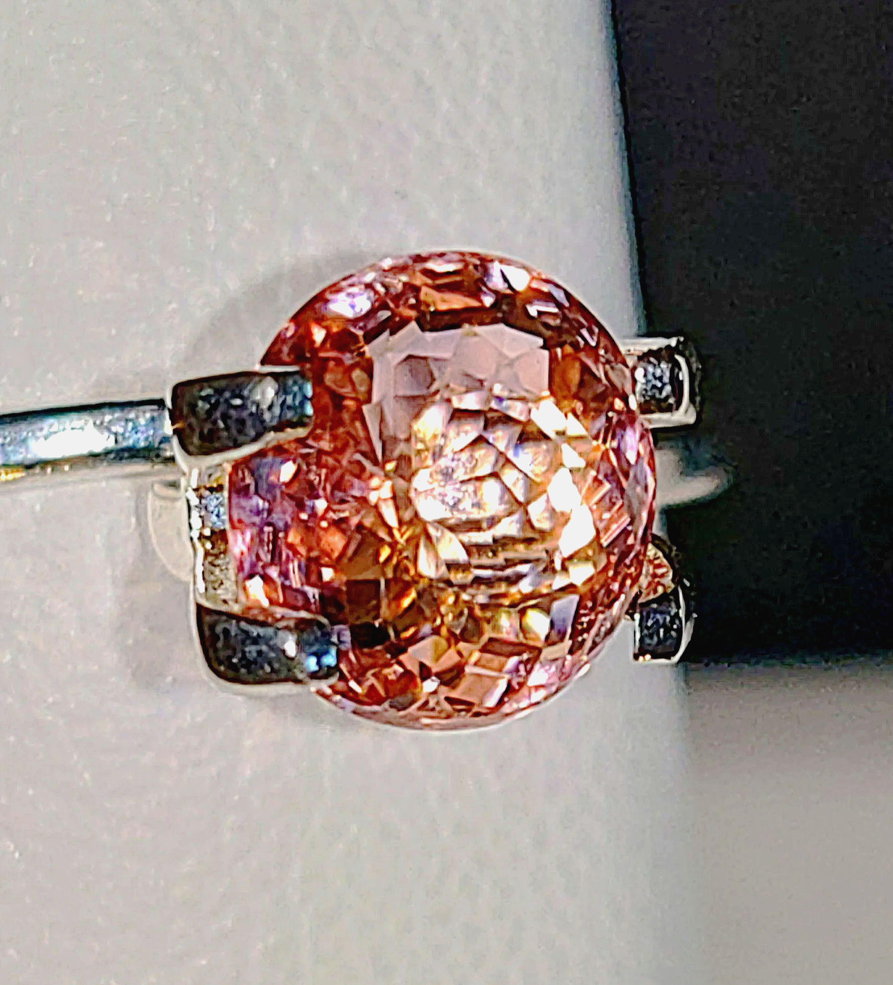 Neon Orange Pink Titanium Tourmaline 1.43ct