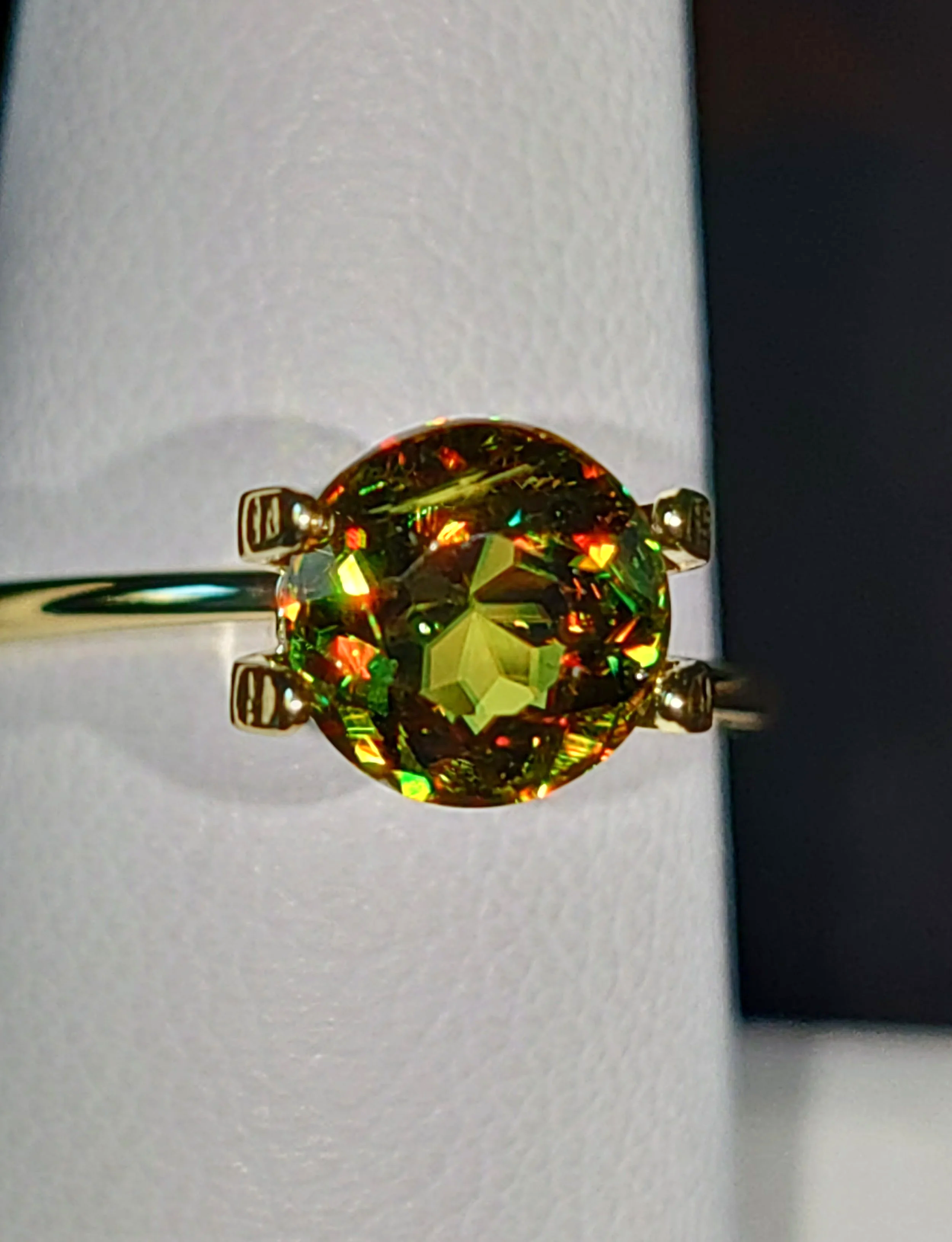 Genuine Color Change Sphene 2ct from TheCoveAtFoxHollow.com