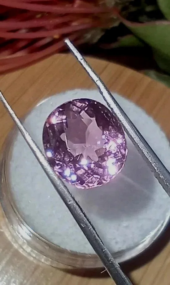 Genuine Neon Pink Titanium Tourmaline at 3ct from TheCoveAtFoxHollow.com