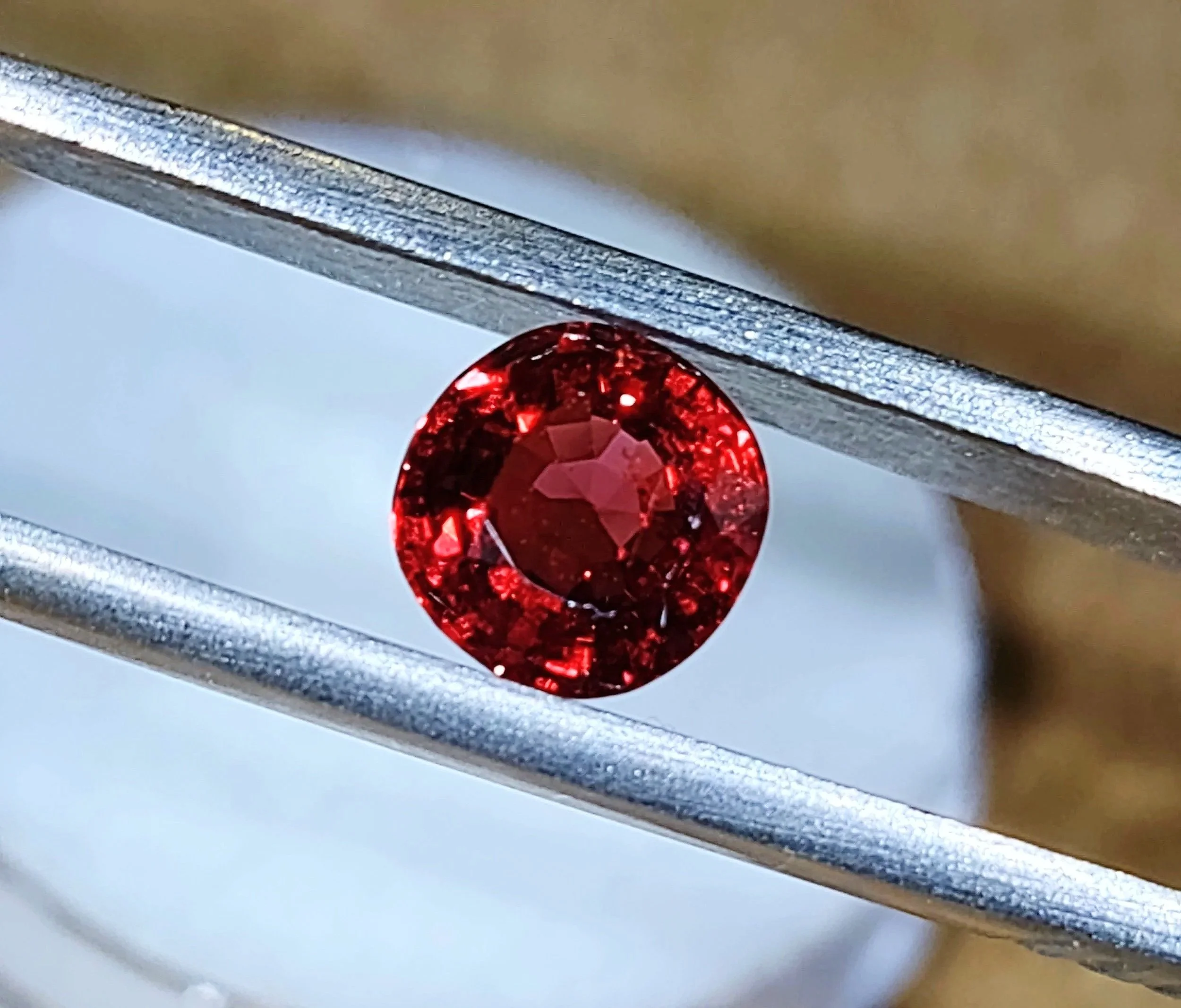 Genuine Red Burmese Spinel 1.09ct from TheCoveAtFoxHollow.com