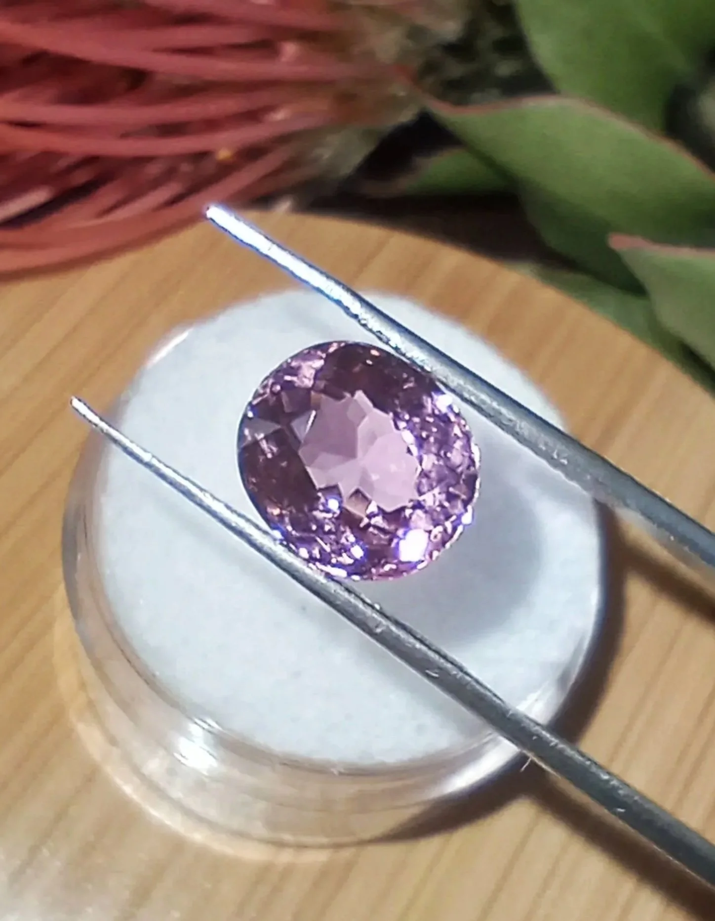 Genuine Neon Pink Titanium Tourmaline at 3ct from TheCoveAtFoxHollow.com