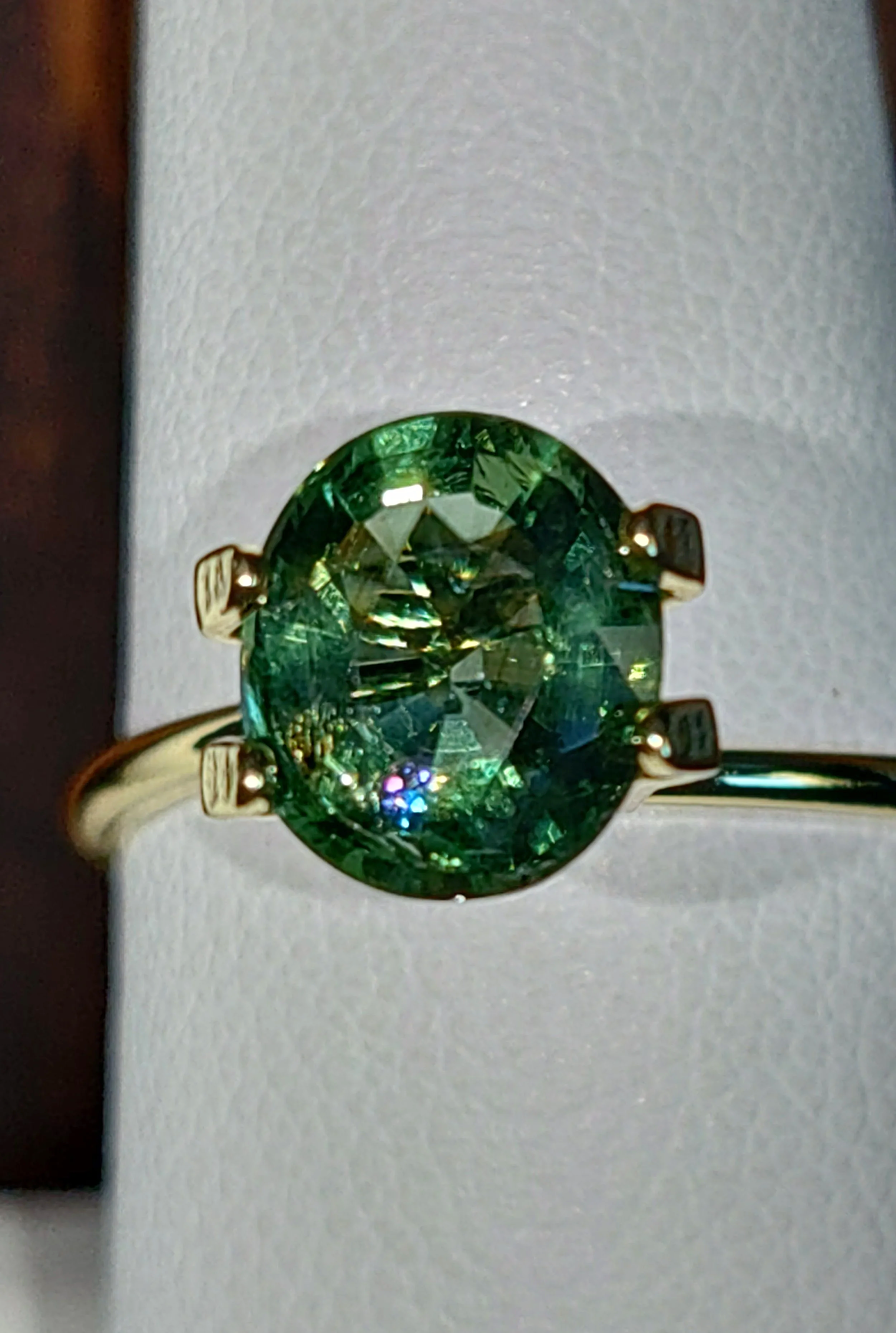 Genuine Unheated Green Apatite 1.70ct from TheCoveAtFoxHollow.com