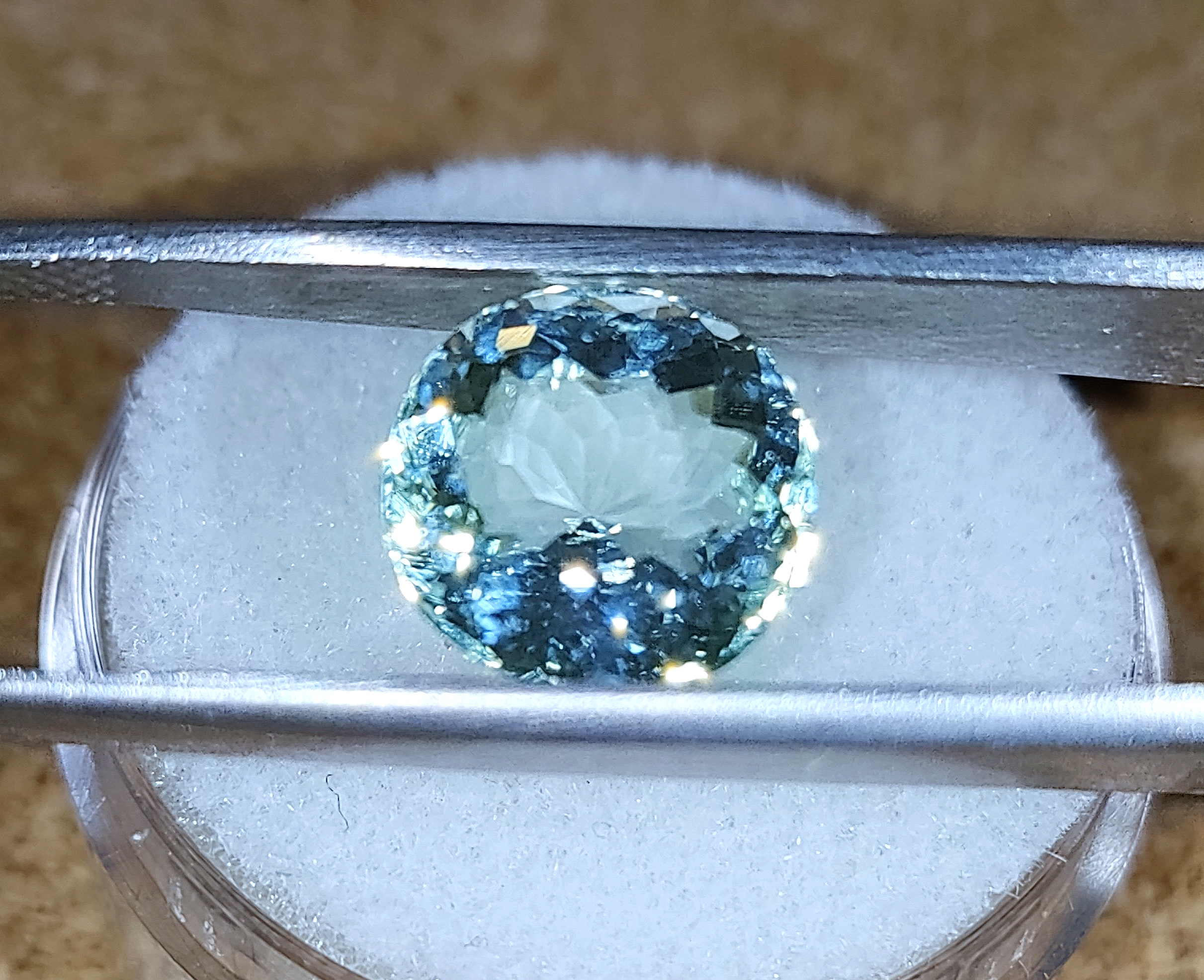 GIA Certified Genuine Neon Seafoam Titanium Tourmaline 3.81ct from TheCoveAtFoxHollow.com
