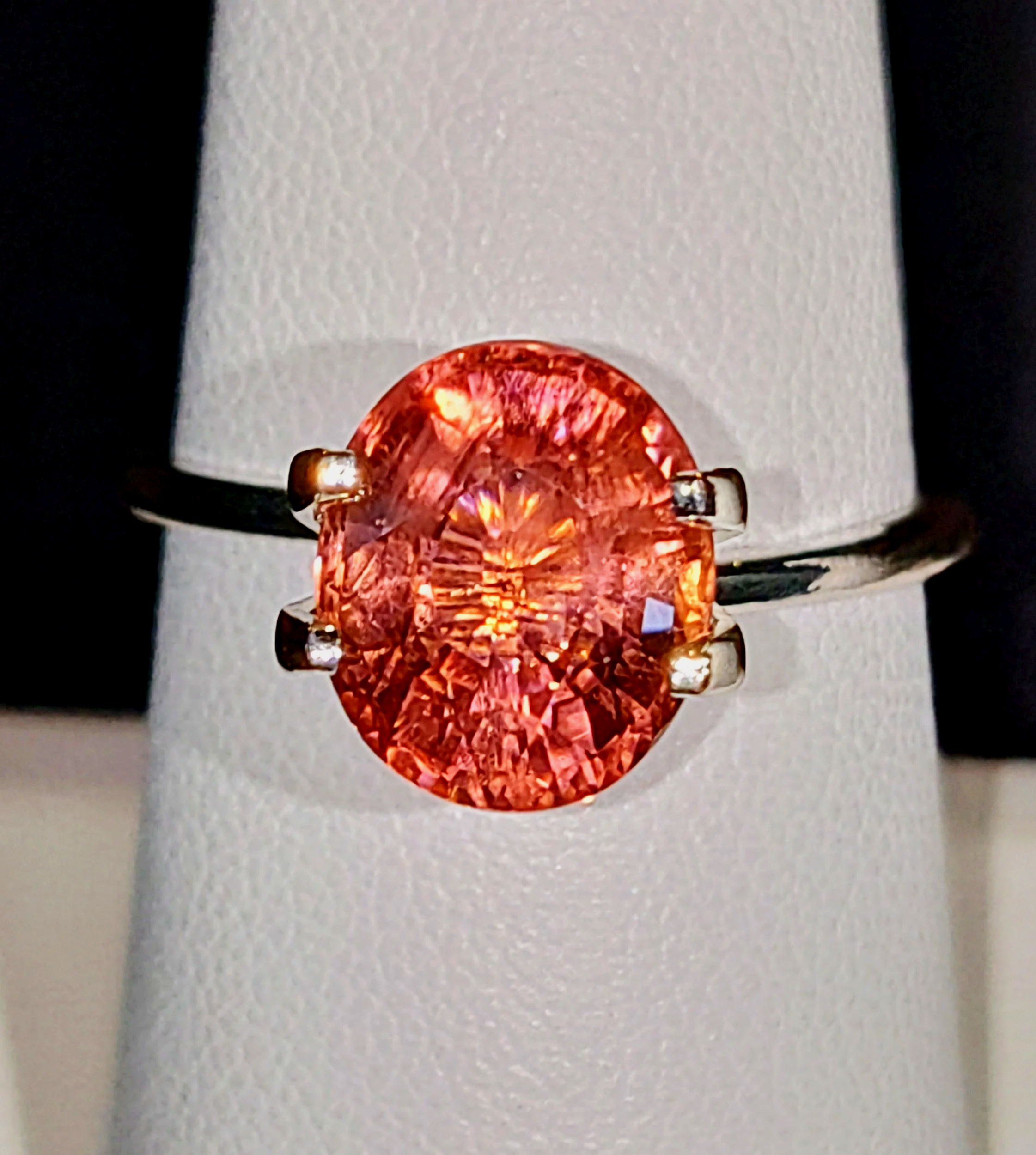 Genuine Neon Pink Orange Purple Titanium Tourmaline 3.26ct from TheCoveAtFoxHollow.com