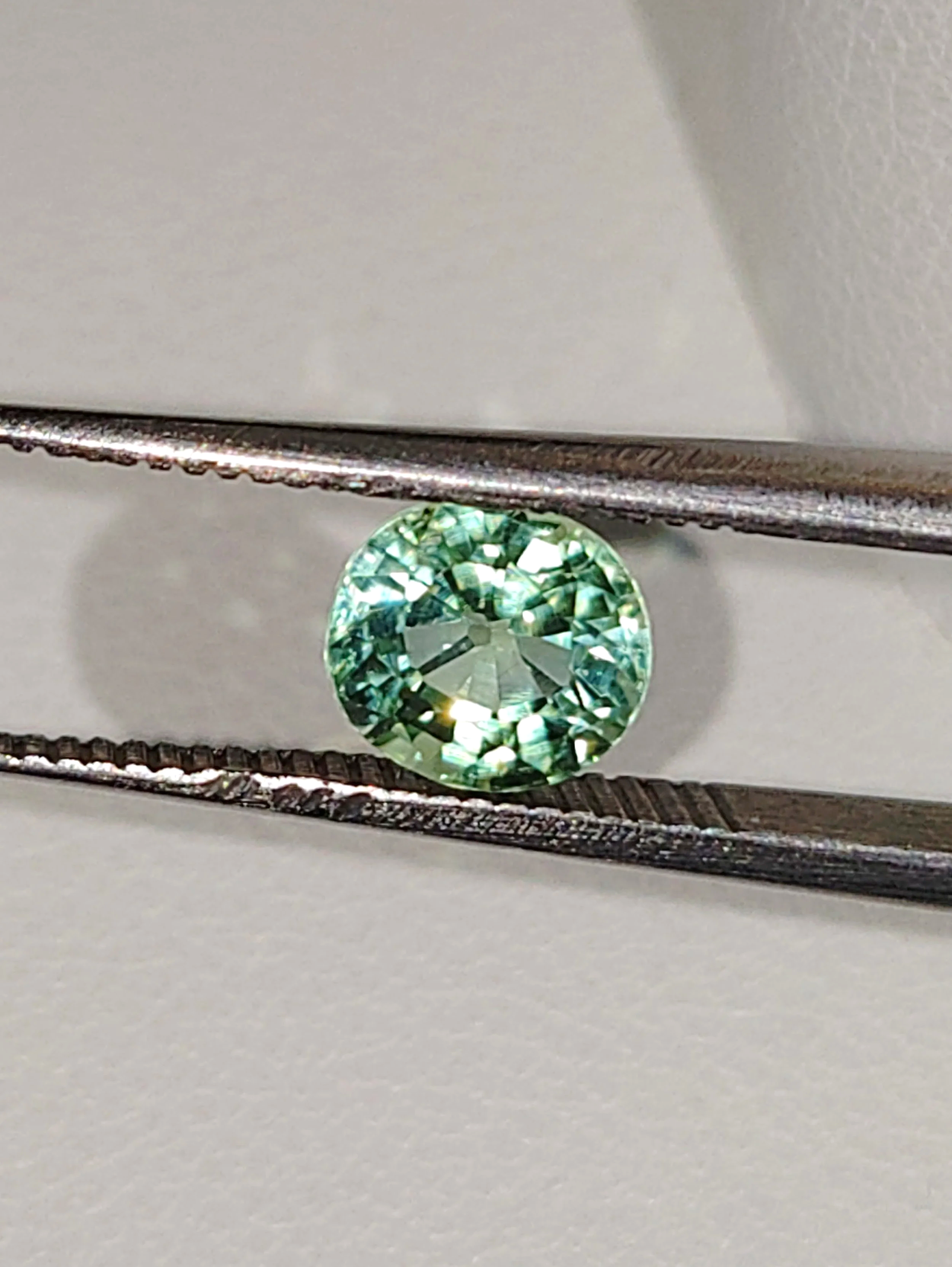 Genuine Neon Green Blue Titanium Tourmaline .96ct from TheCoveAtFoxHollow.com