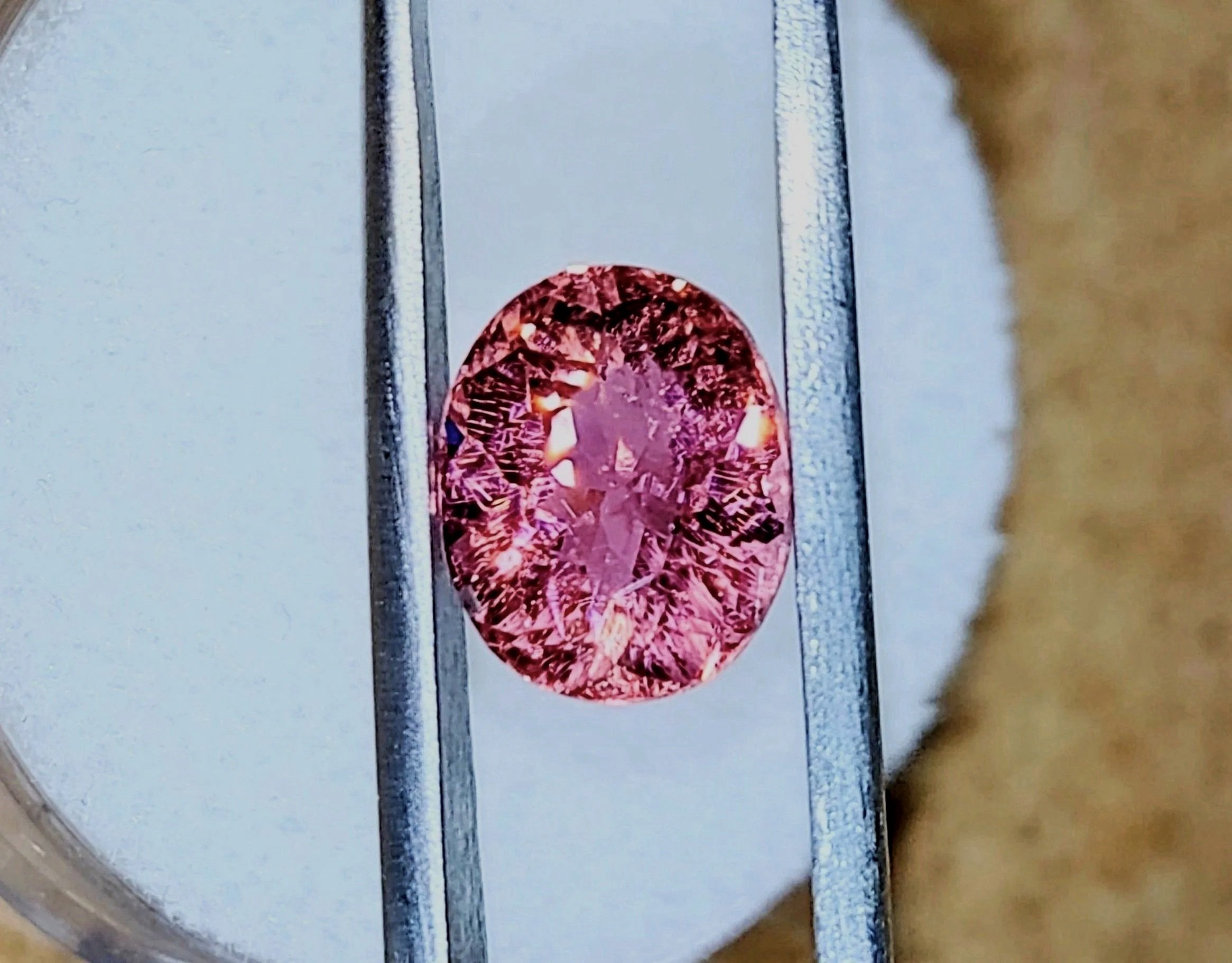 Genuine Neon Hot Pink Titanium Tourmaline 2.58ct TheCoveAtFoxHollow.com