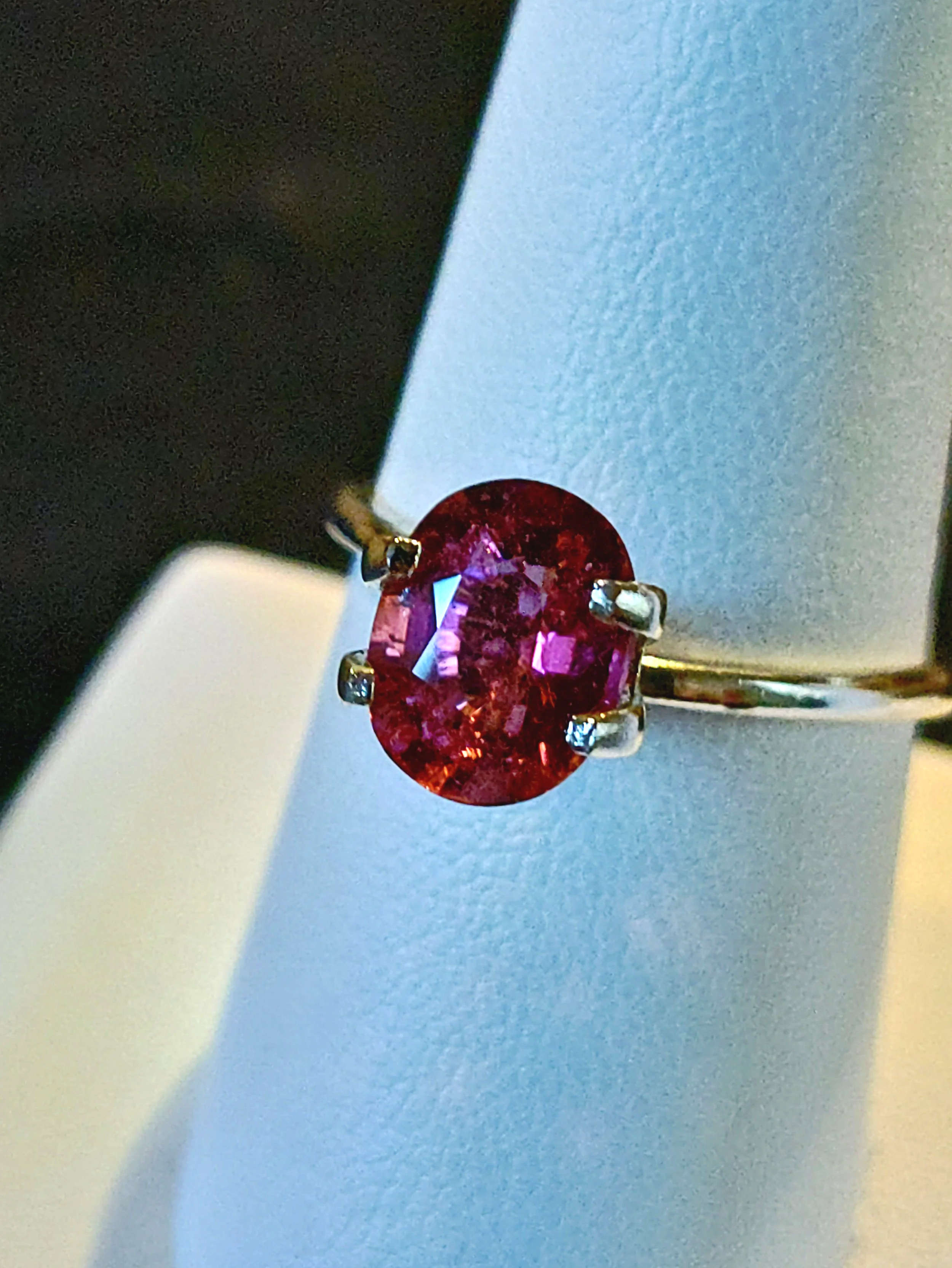 Genuine Neon Hot Pink Titanium Tourmaline 1.90ct TheCoveAtFoxHollow.com