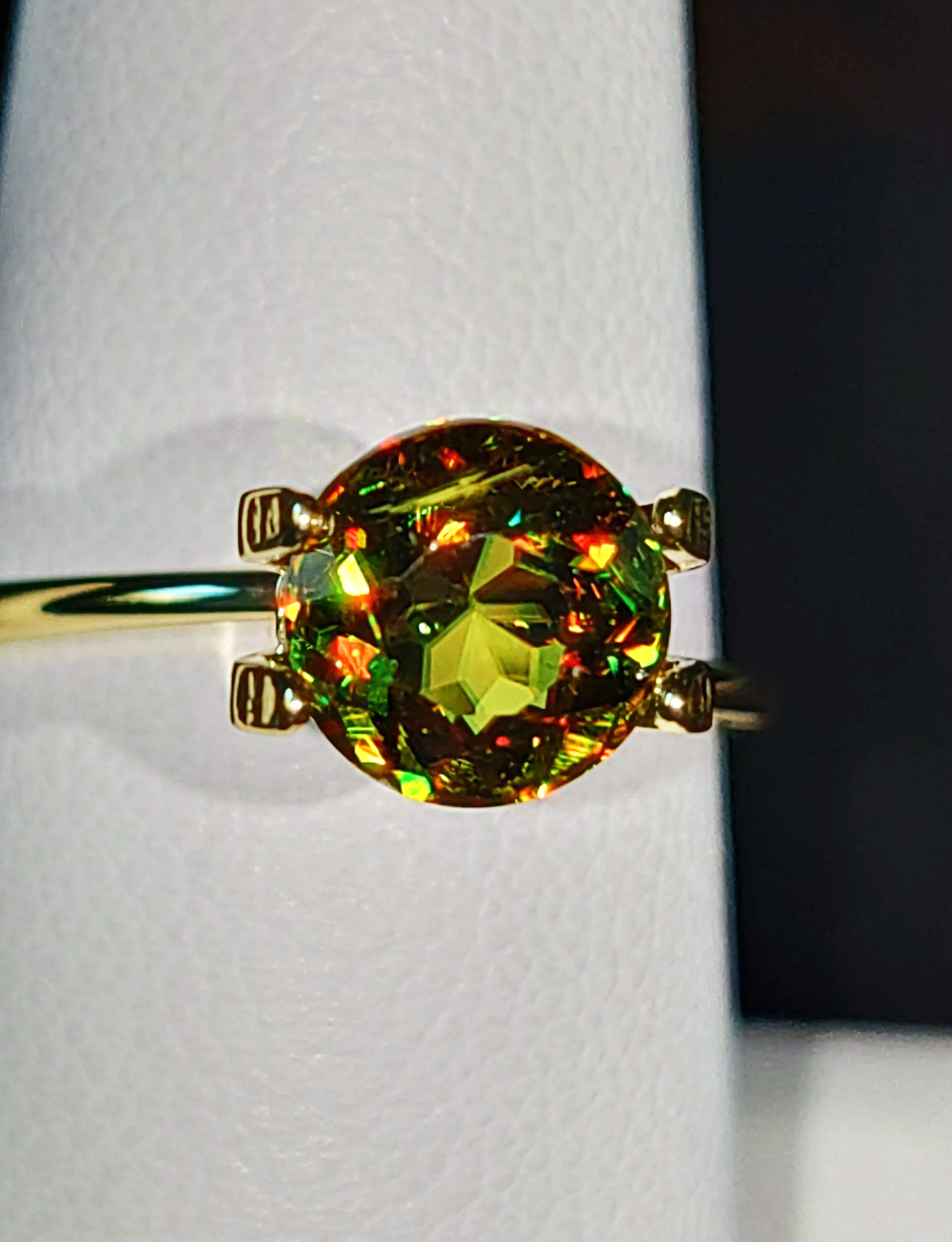 Genuine Color Change Sphene 2ct from TheCoveAtFoxHollow.com