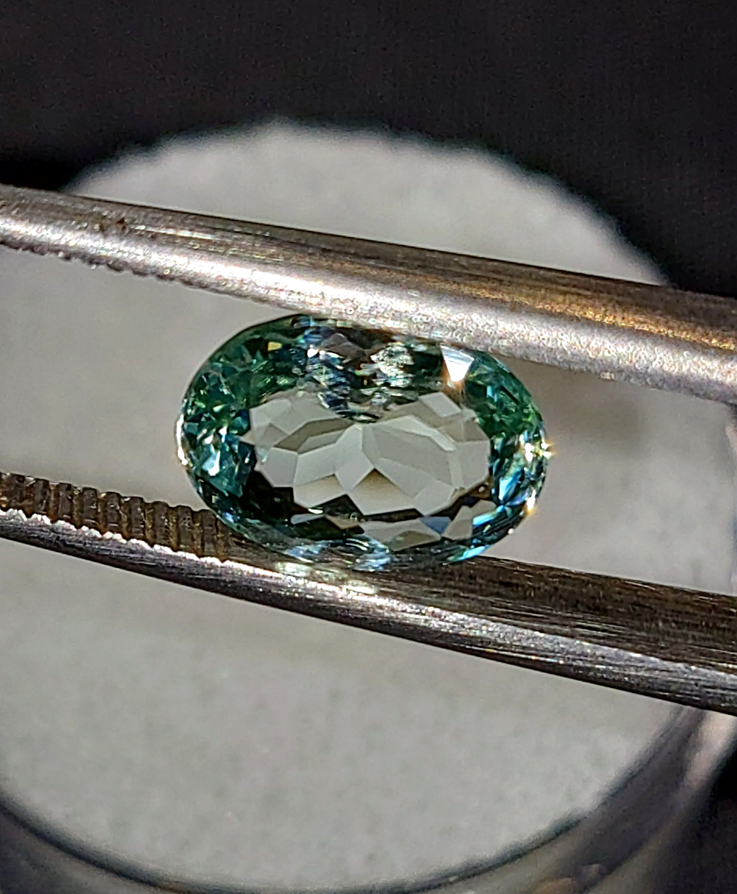 Genuine Neon Seafoam Titanium Tourmaline 1.75ct TheCoveAtFoxHollow.com