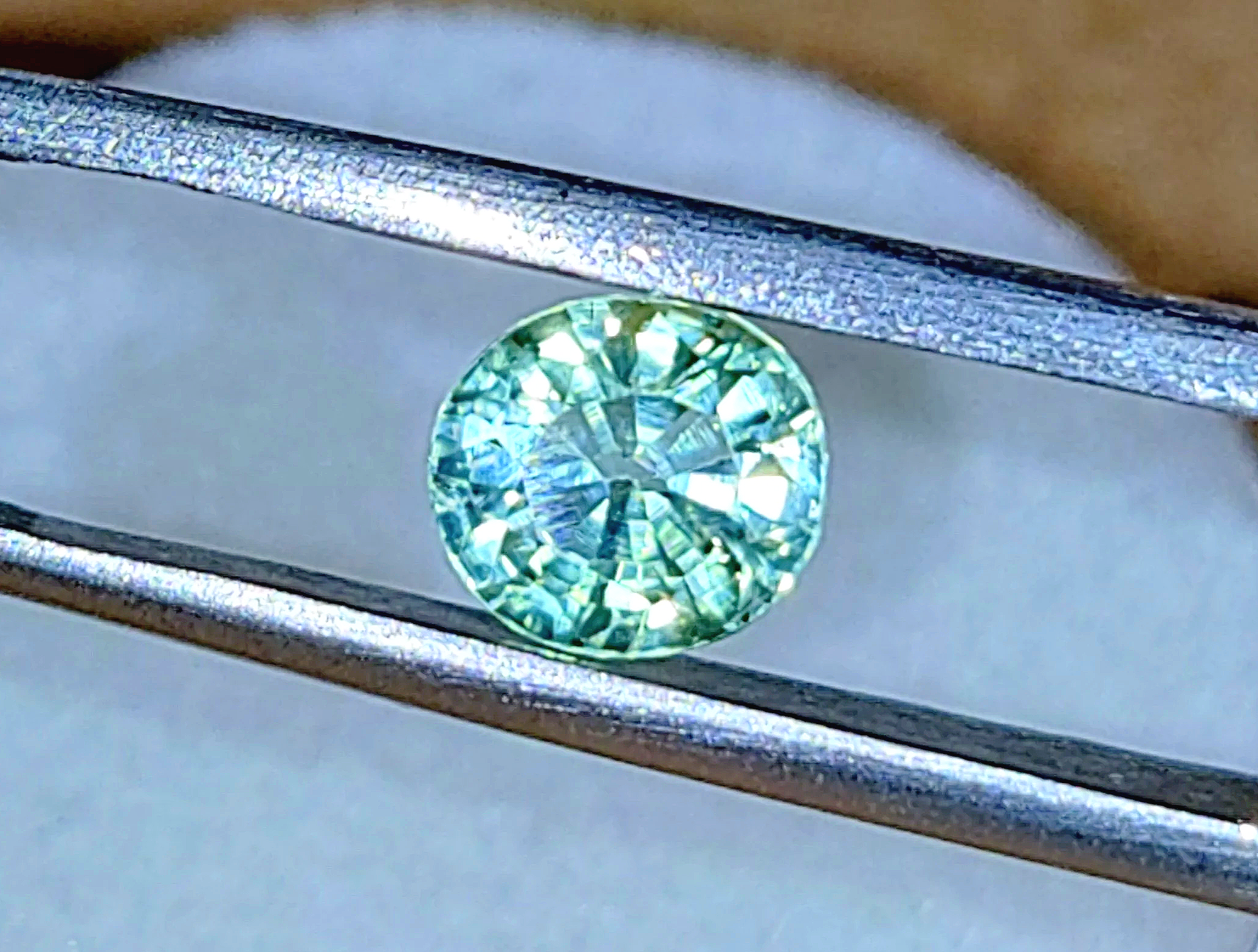 Neon Green Blue Titanium Tourmaline .96ct