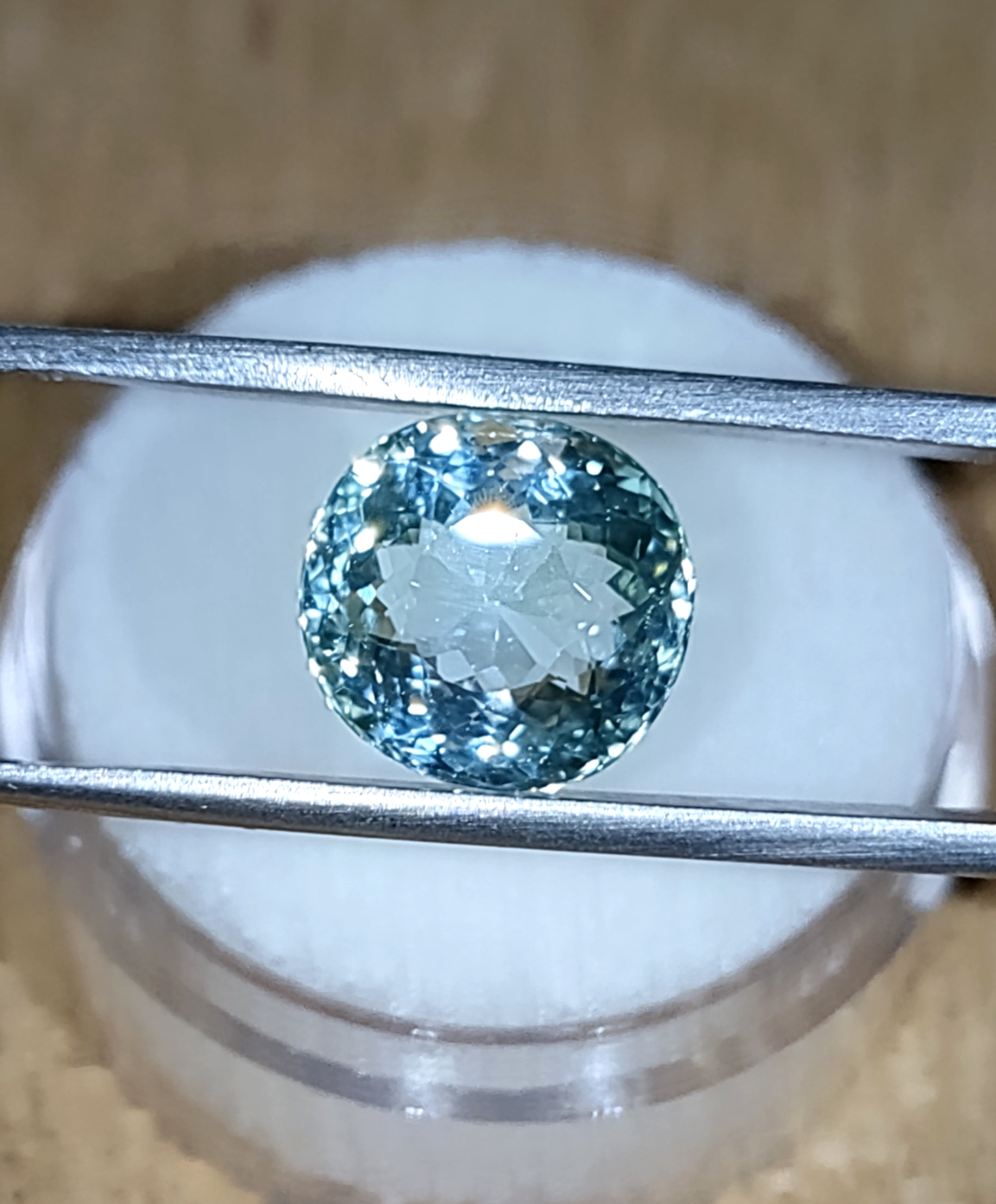 GIA Certified Genuine Neon Seafoam Titanium Tourmaline 3.81ct from TheCoveAtFoxHollow.com
