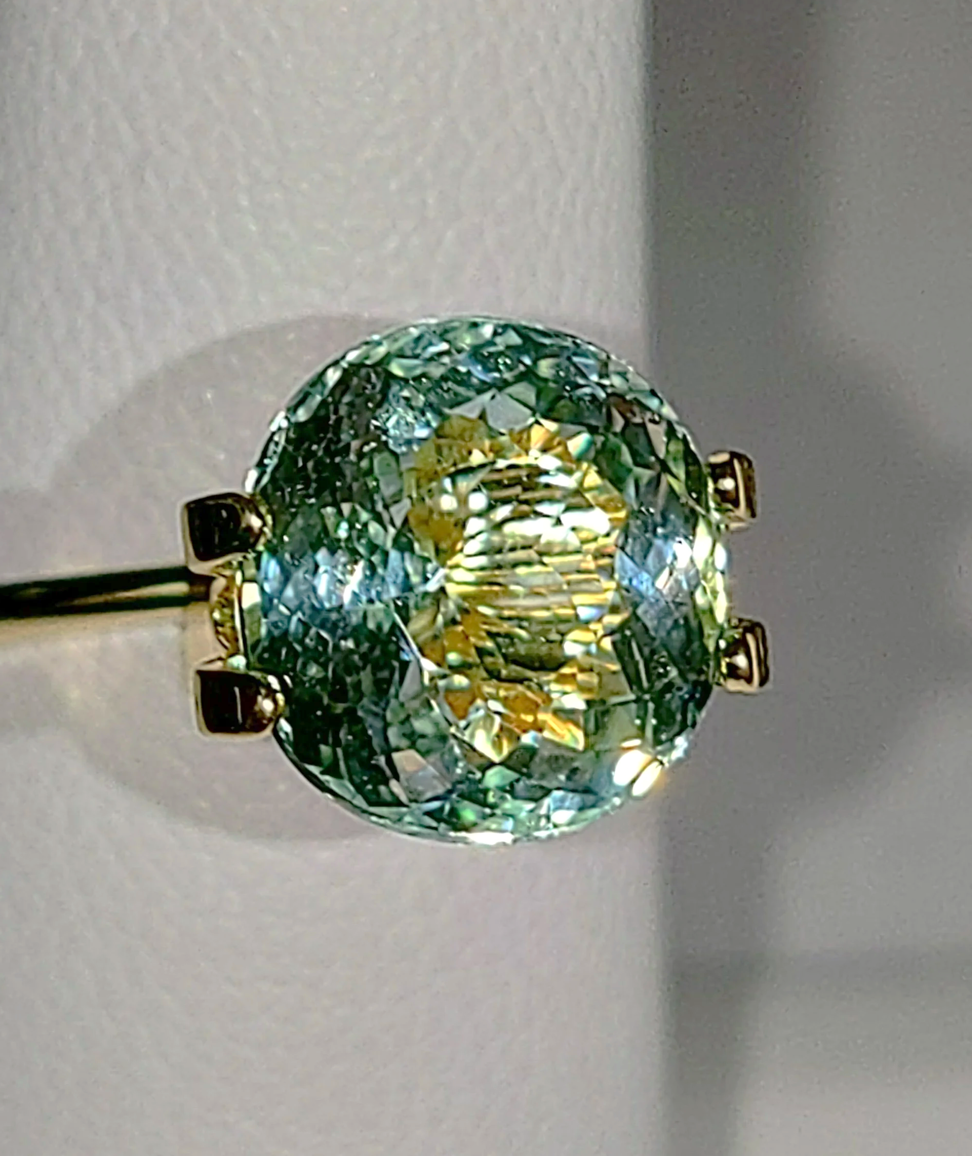 Genuine Neon Seafoam Titanium Tourmaline 3.18ct from TheCoveAtFoxHollow.com