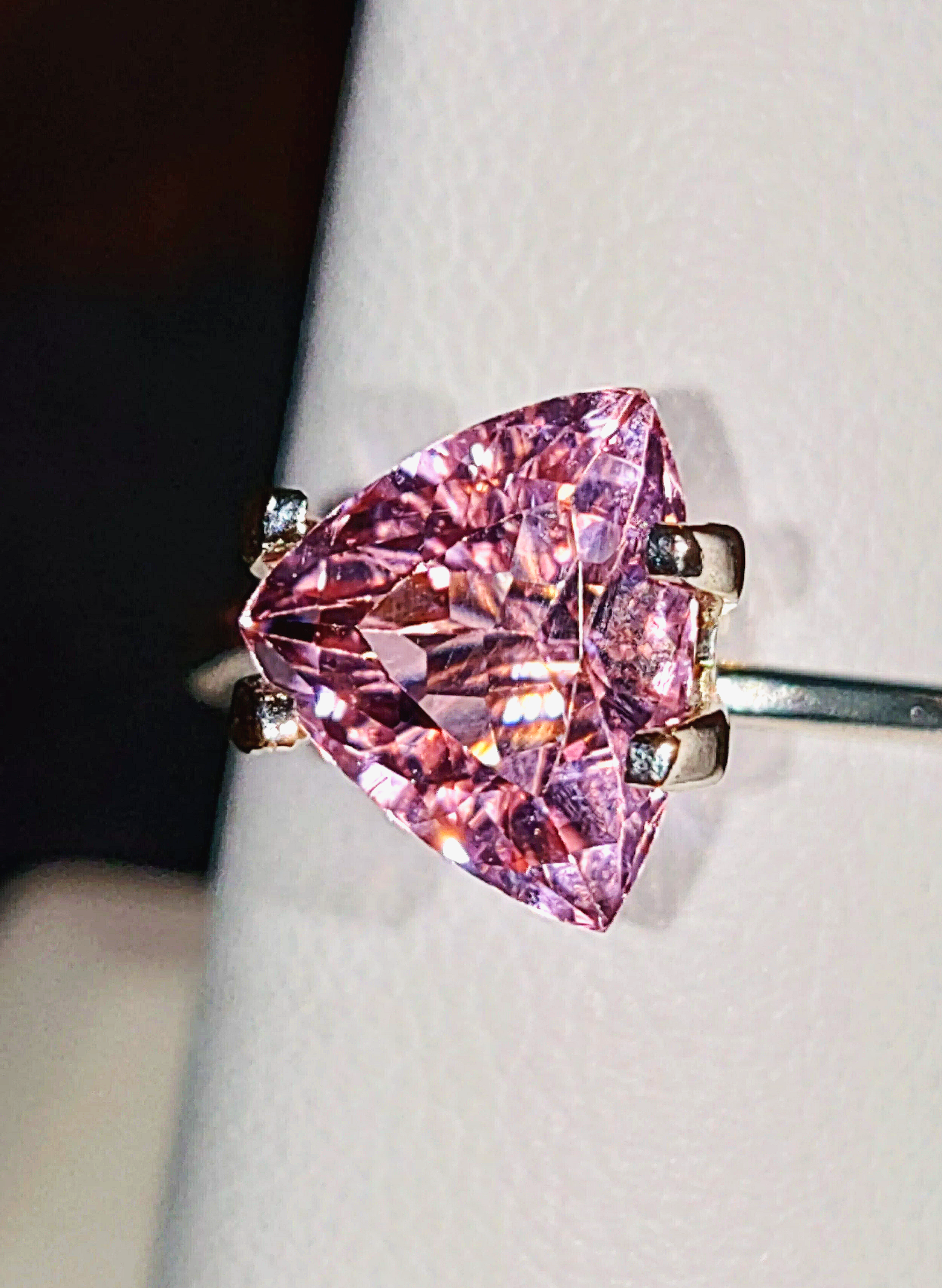 GIA Certified Genuine Neon Pink Titanium Tourmaline 2.14ct from TheCoveAtFoxHollow.com