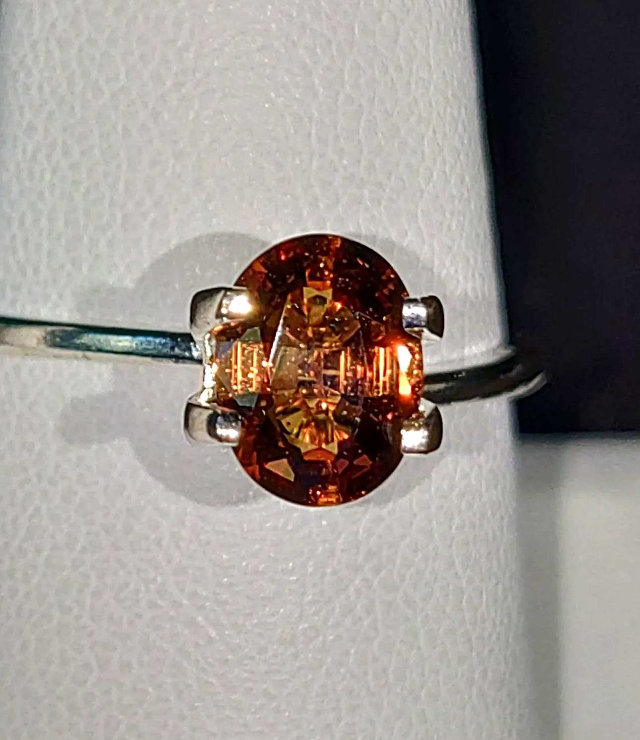GIA Certified Genuine Unheated Orange Sapphire 1.56ct from TheCoveAtFoxHollow.com