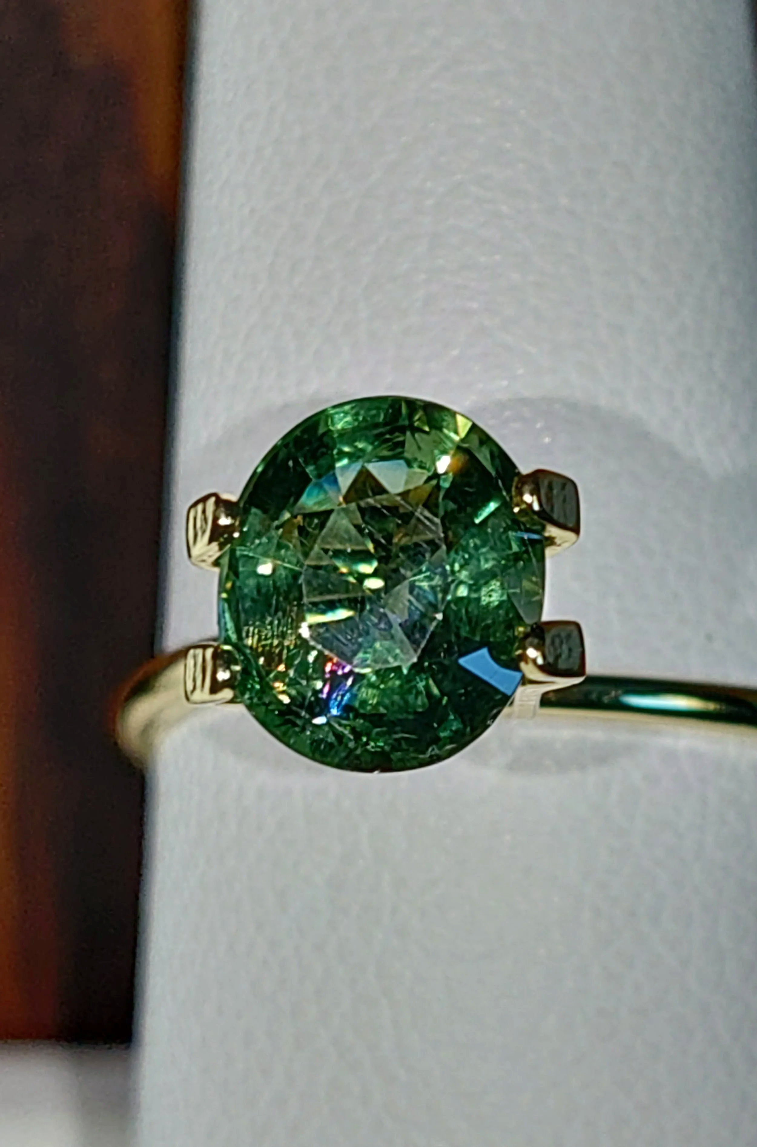 Genuine Unheated Green Apatite 1.70ct from TheCoveAtFoxHollow.com