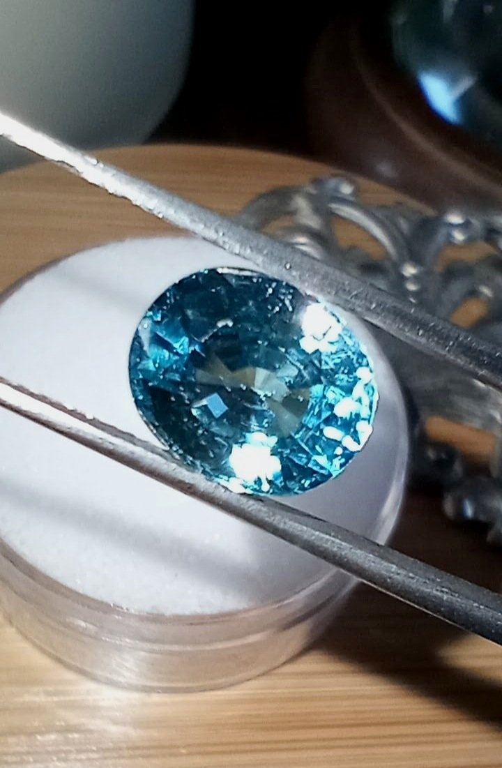 Genuine Blue Zircon 3.64ct from thecoveatfoxhollow.com
