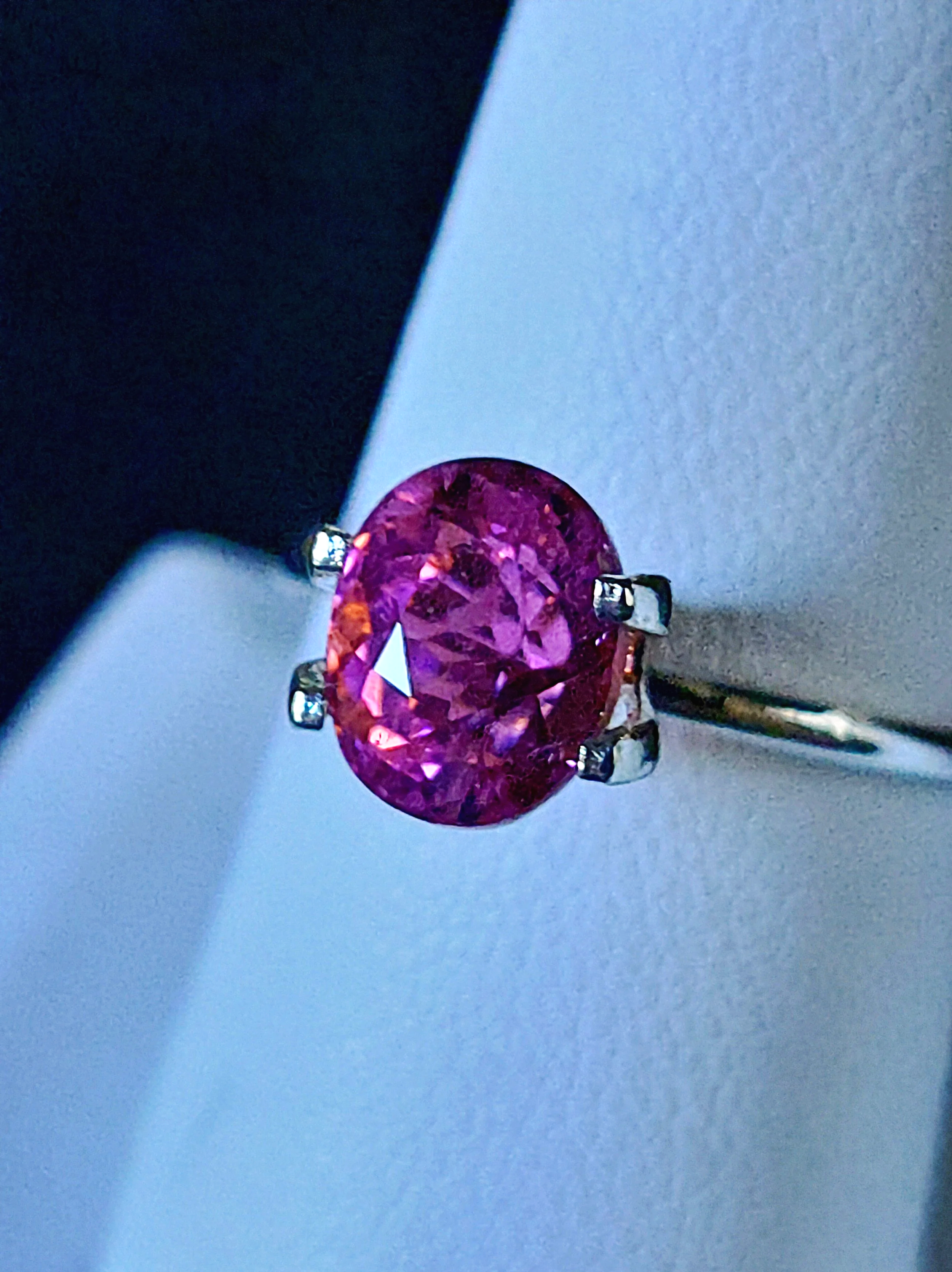 Genuine Neon Hot Pink Titanium Tourmaline 2.58ct TheCoveAtFoxHollow.com