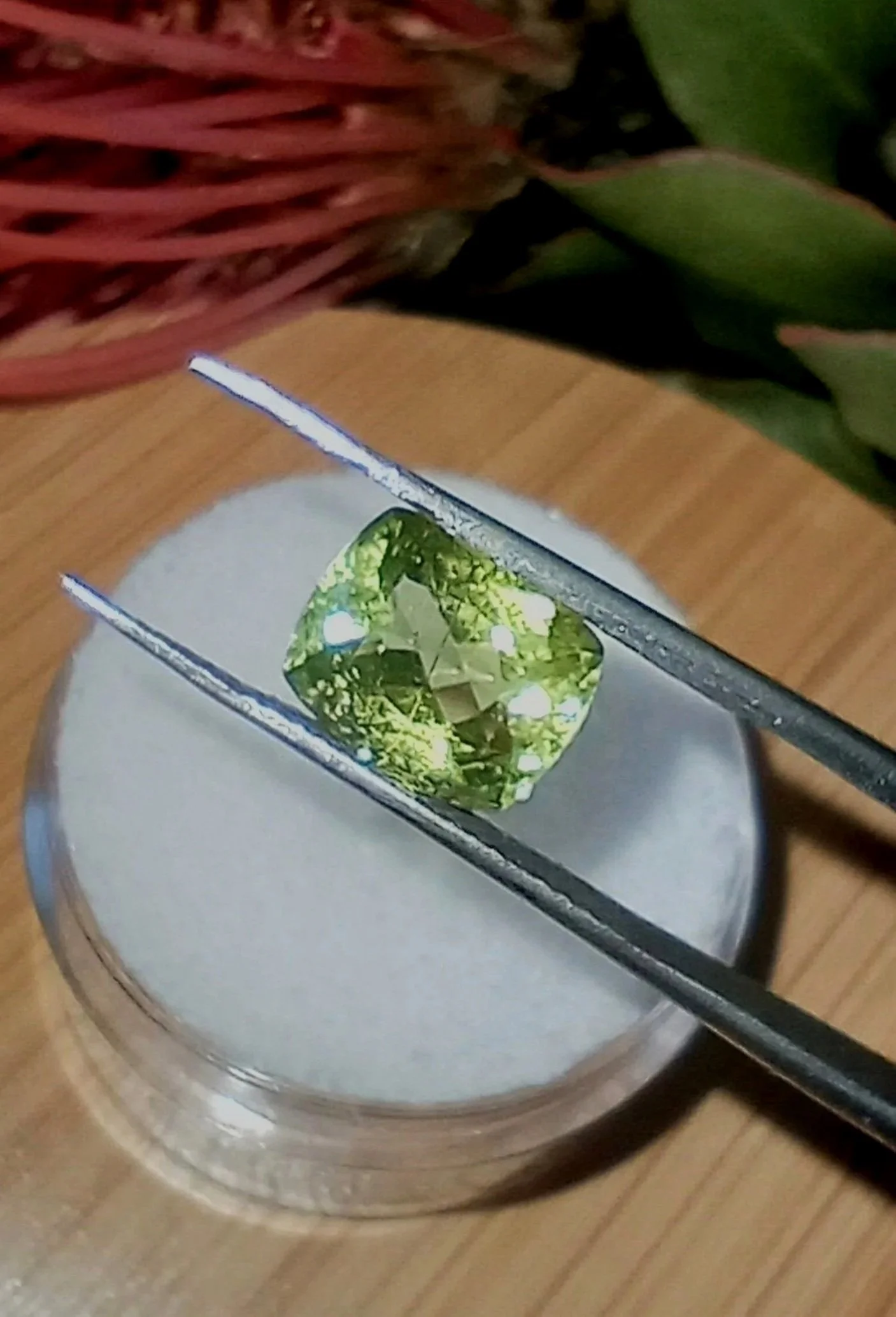 Genuine Neon Green Titanium Tourmaline 2.13ct TheCoveAtFoxHollow.com