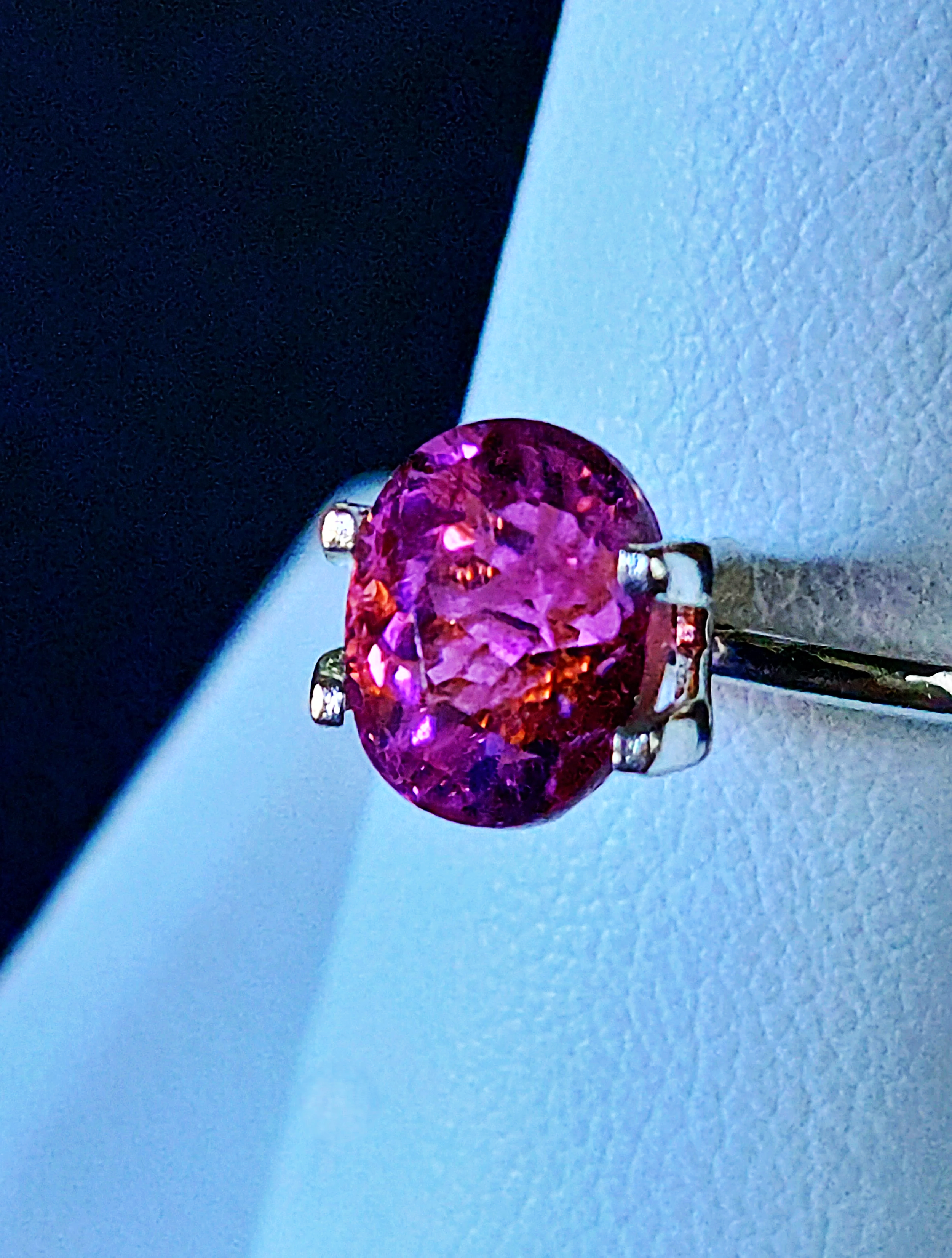 Genuine Neon Hot Pink Titanium Tourmaline 2.58ct TheCoveAtFoxHollow.com
