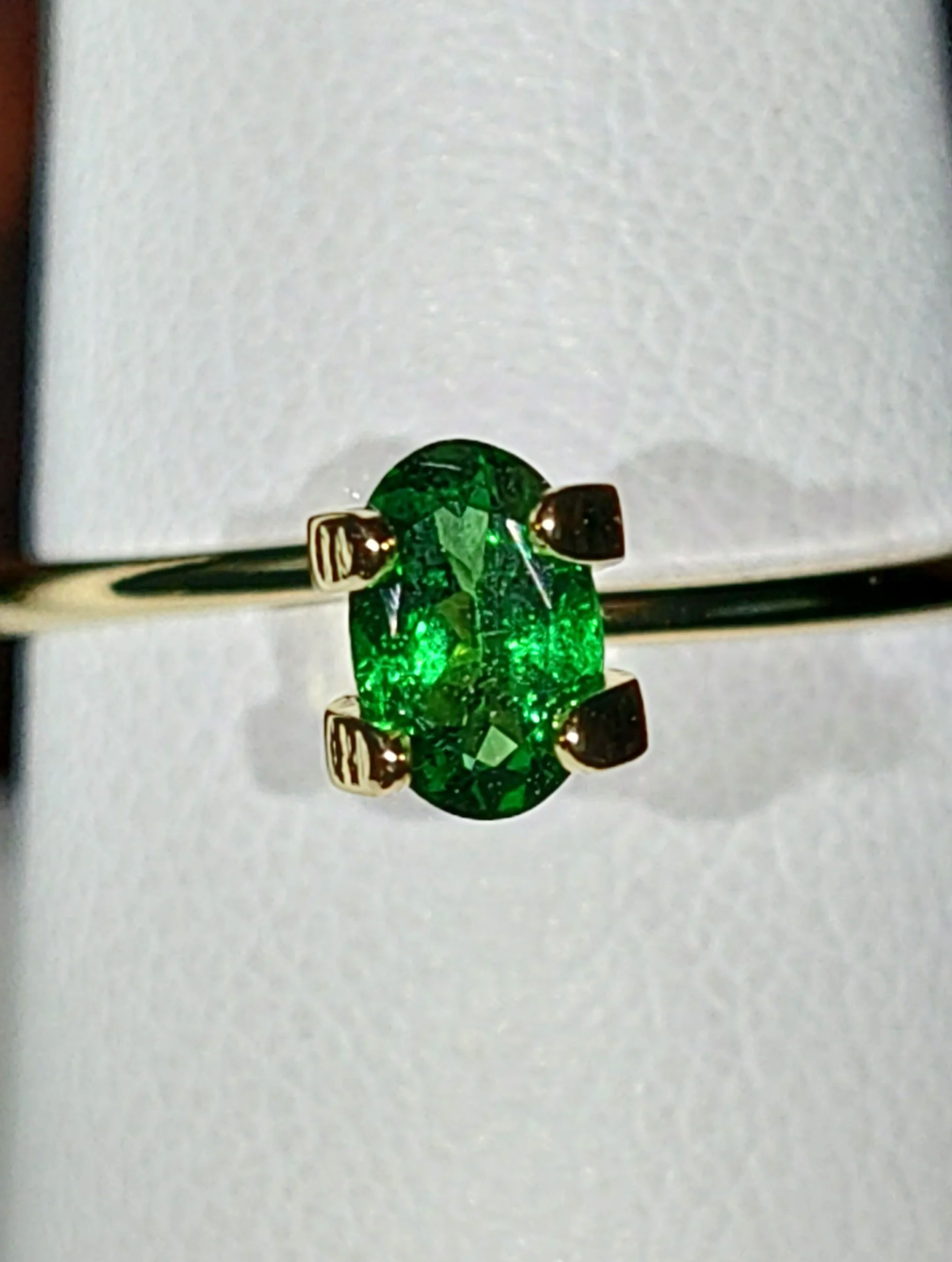 Genuine Tsavorite Garnet .38ct from TheCoveAtFoxHollow.com