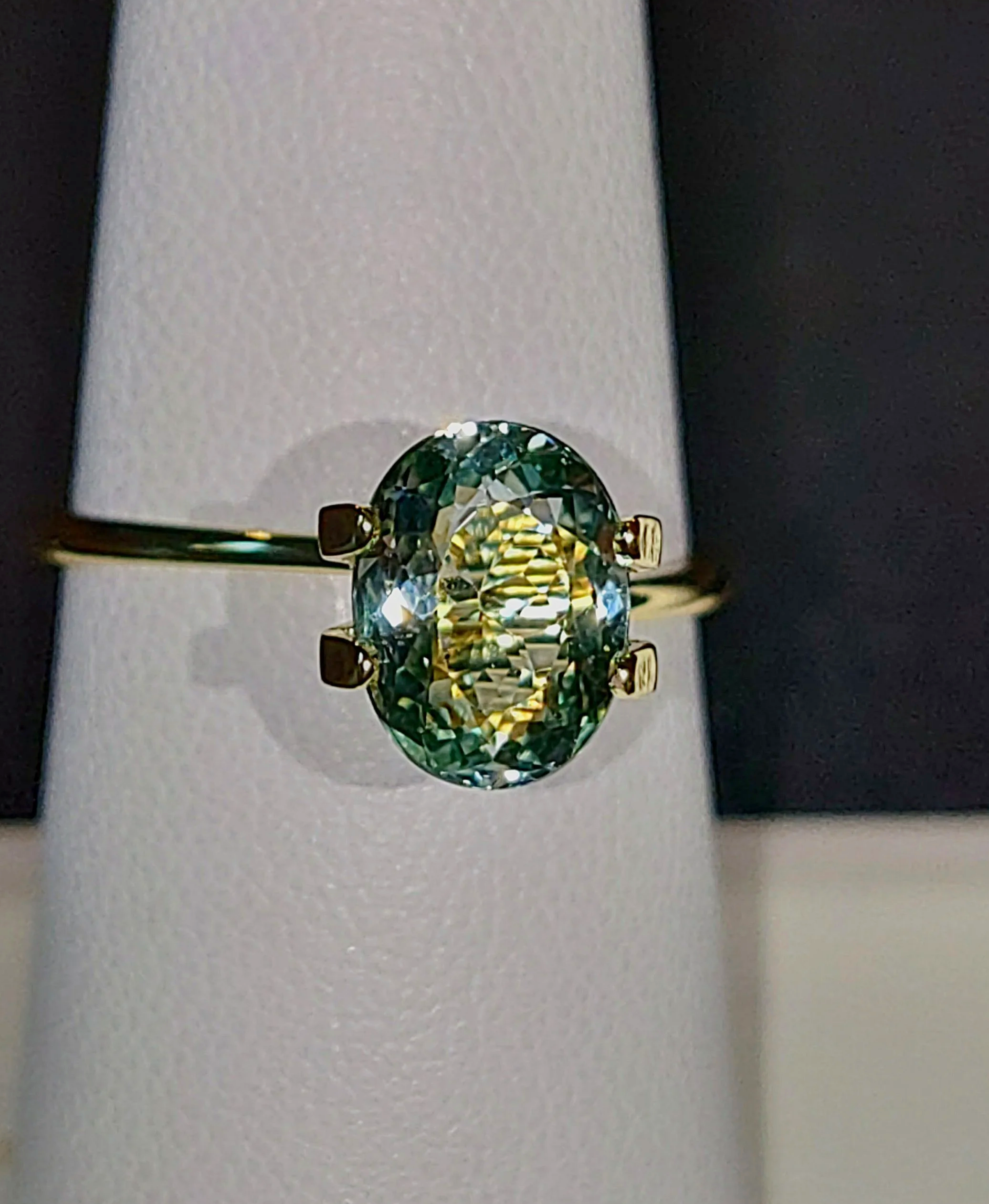 Genuine Neon Seafoam Titanium Tourmaline 1.75ct TheCoveAtFoxHollow.com