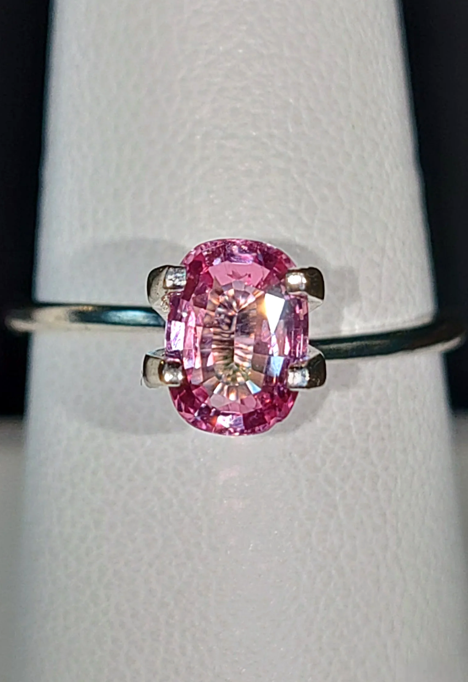 GIA Certified Pink Sapphire 1.16ct from TheCoveAtFoxHollow.com