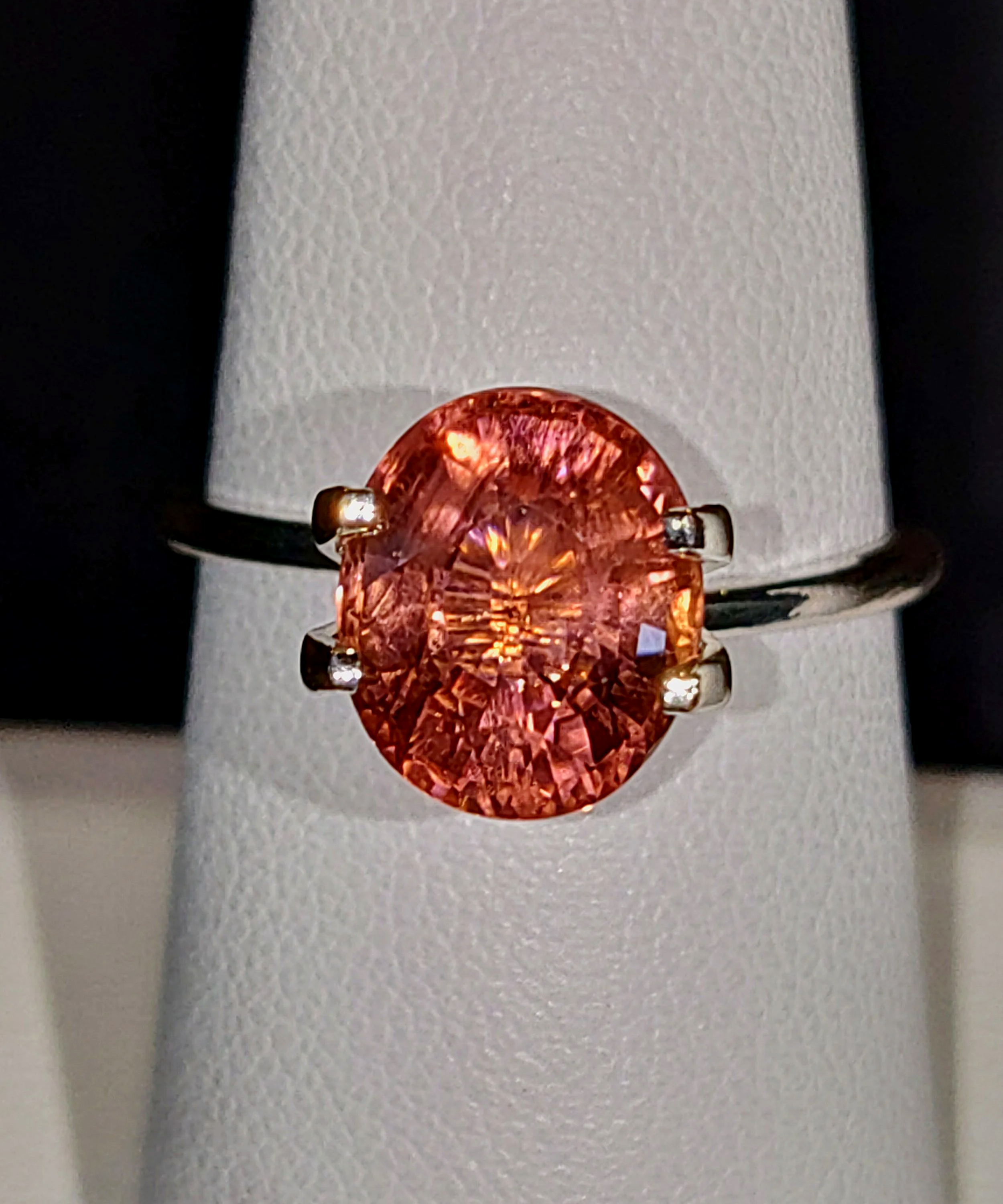 Genuine Pink Orange Purple Titanium Tourmaline 3.26ct from TheCoveAtFoxHollow.com