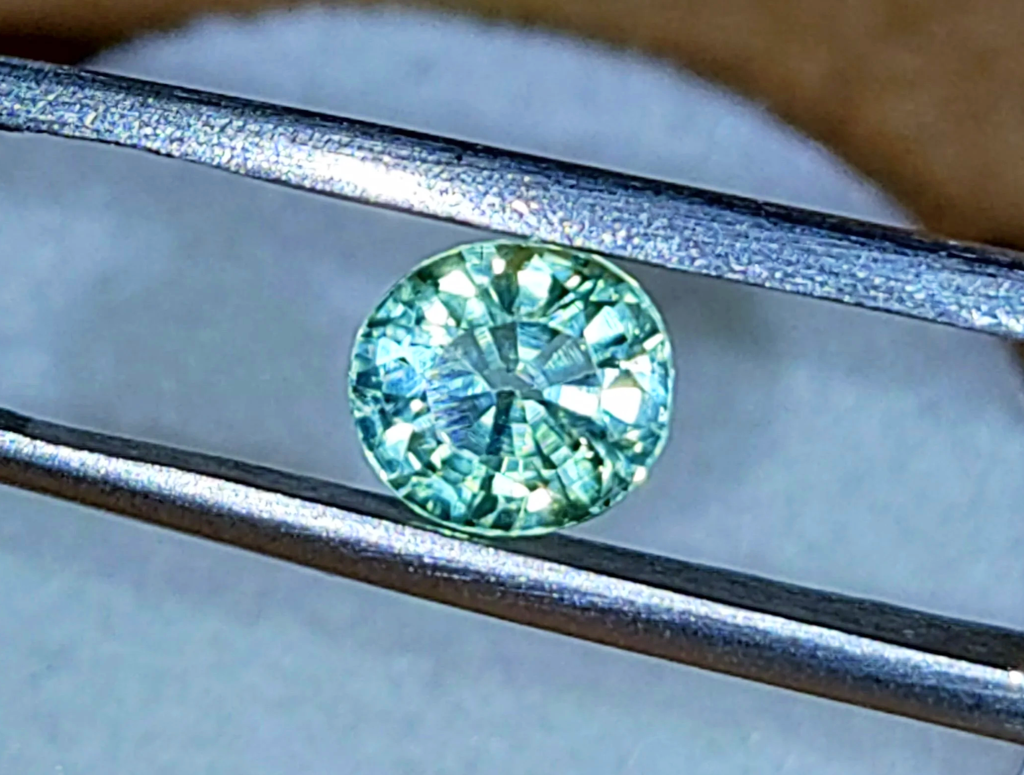 Genuine Neon Green Blue Titanium Tourmaline .96ct from TheCoveAtFoxHollow.com