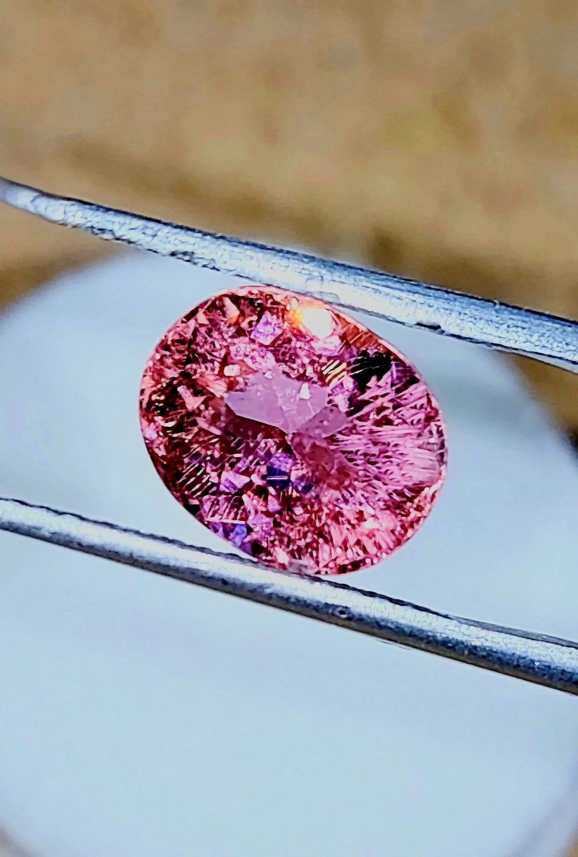 Genuine Neon Hot Pink Titanium Tourmaline 2.58ct TheCoveAtFoxHollow.com
